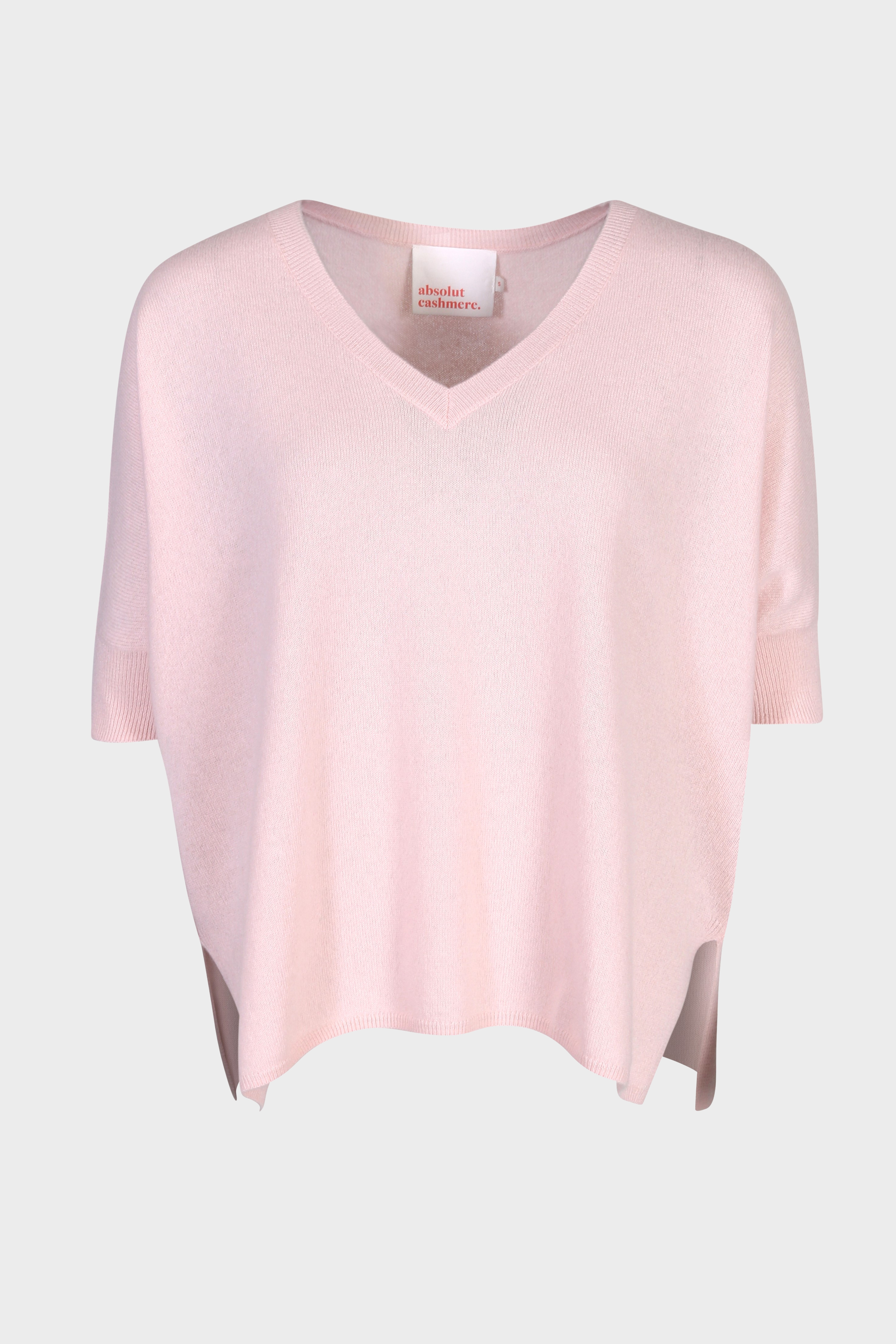 ABSOLUT CASHMERE Poncho V-Neck Sweater Kate Ice Cream