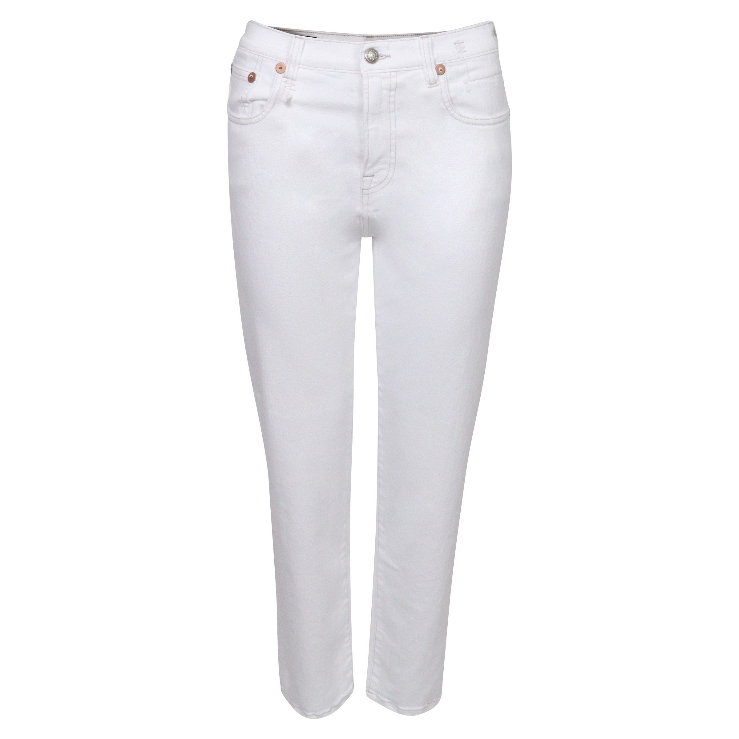 R13 Jeans Shelly Slim Off White