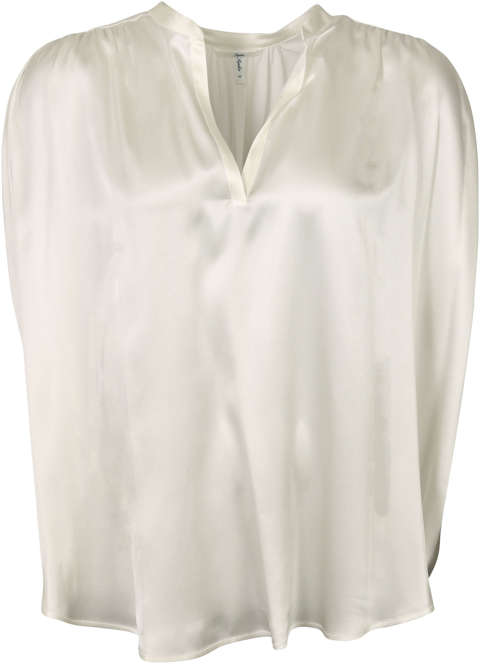 Sophie Silk Blouse Maxi Offwhite