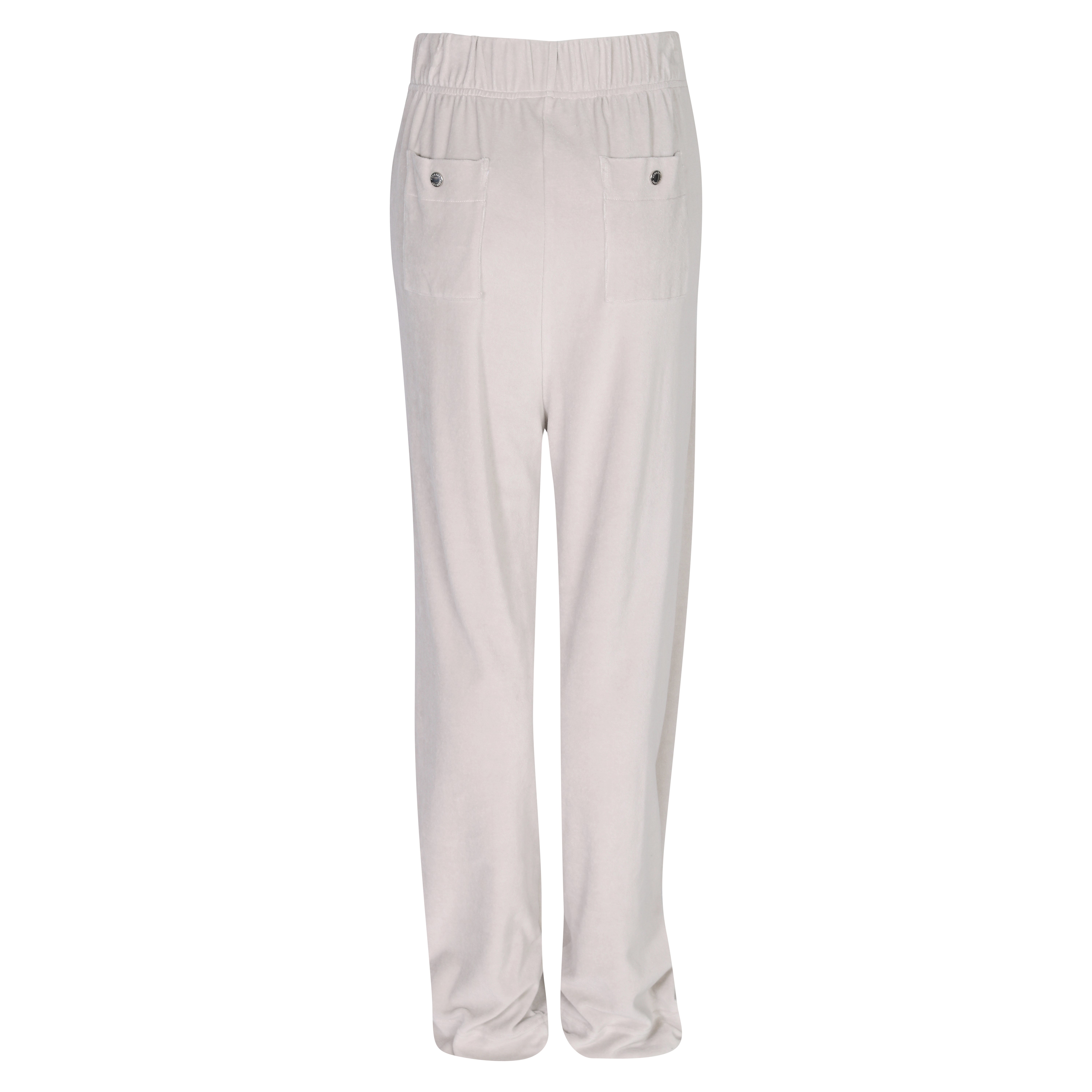 Khrisjoy Velour Tracksuit Pant in Oyster Grey