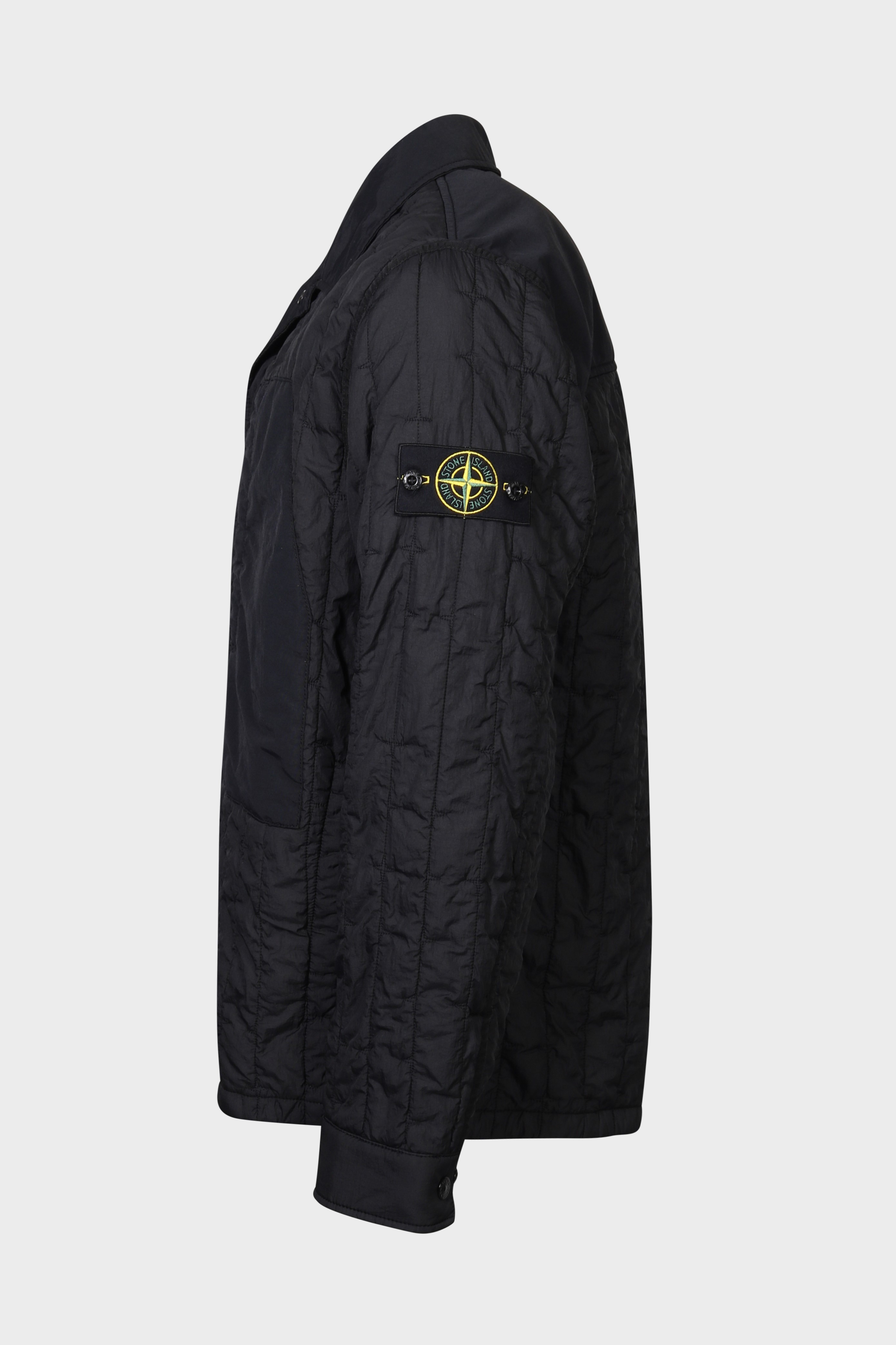 STONE ISLAND Quilted Nylon Stella Jacket in Black S
