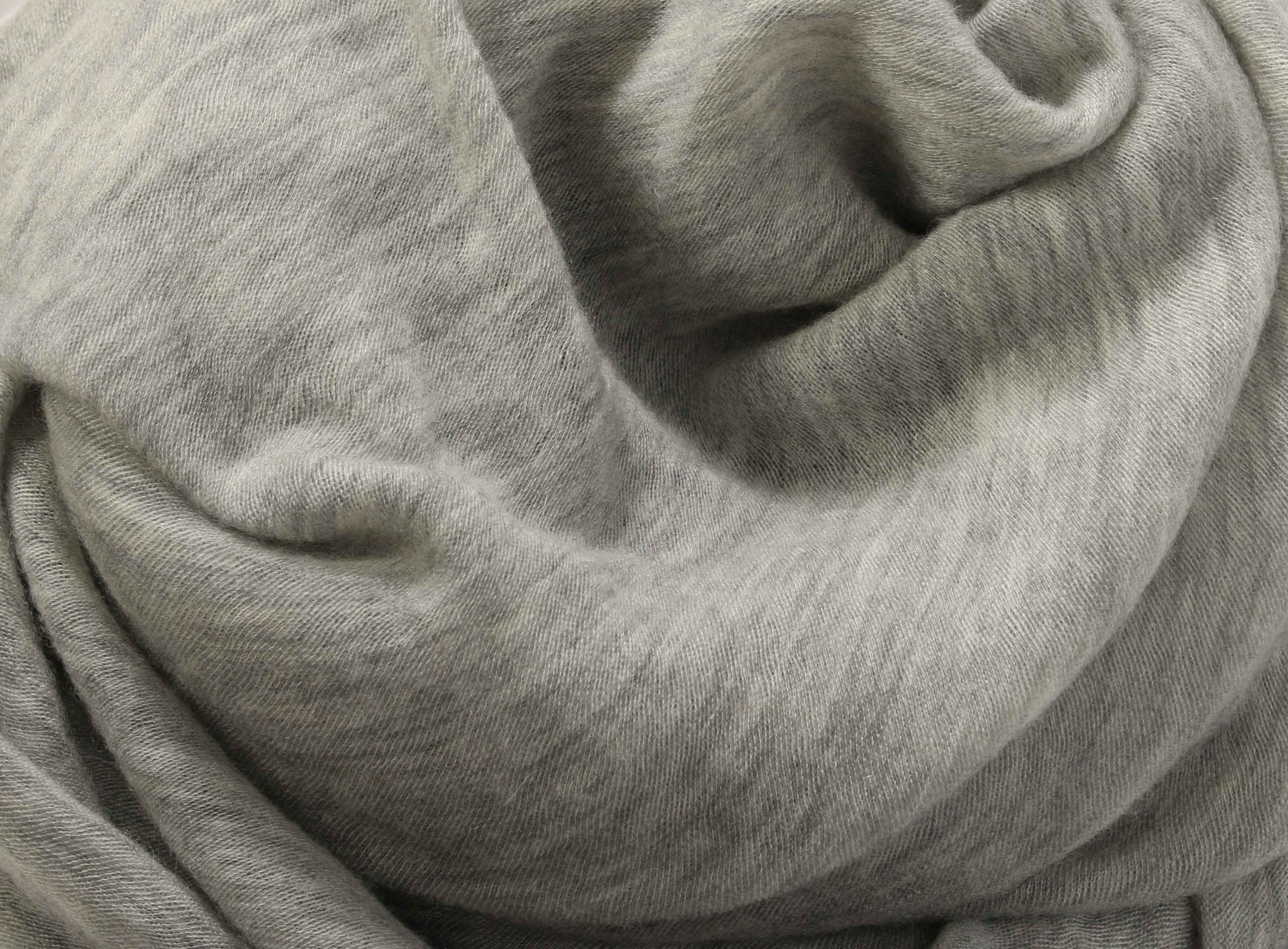 PIN1876 Cashmere Scarf Light Grey Melange