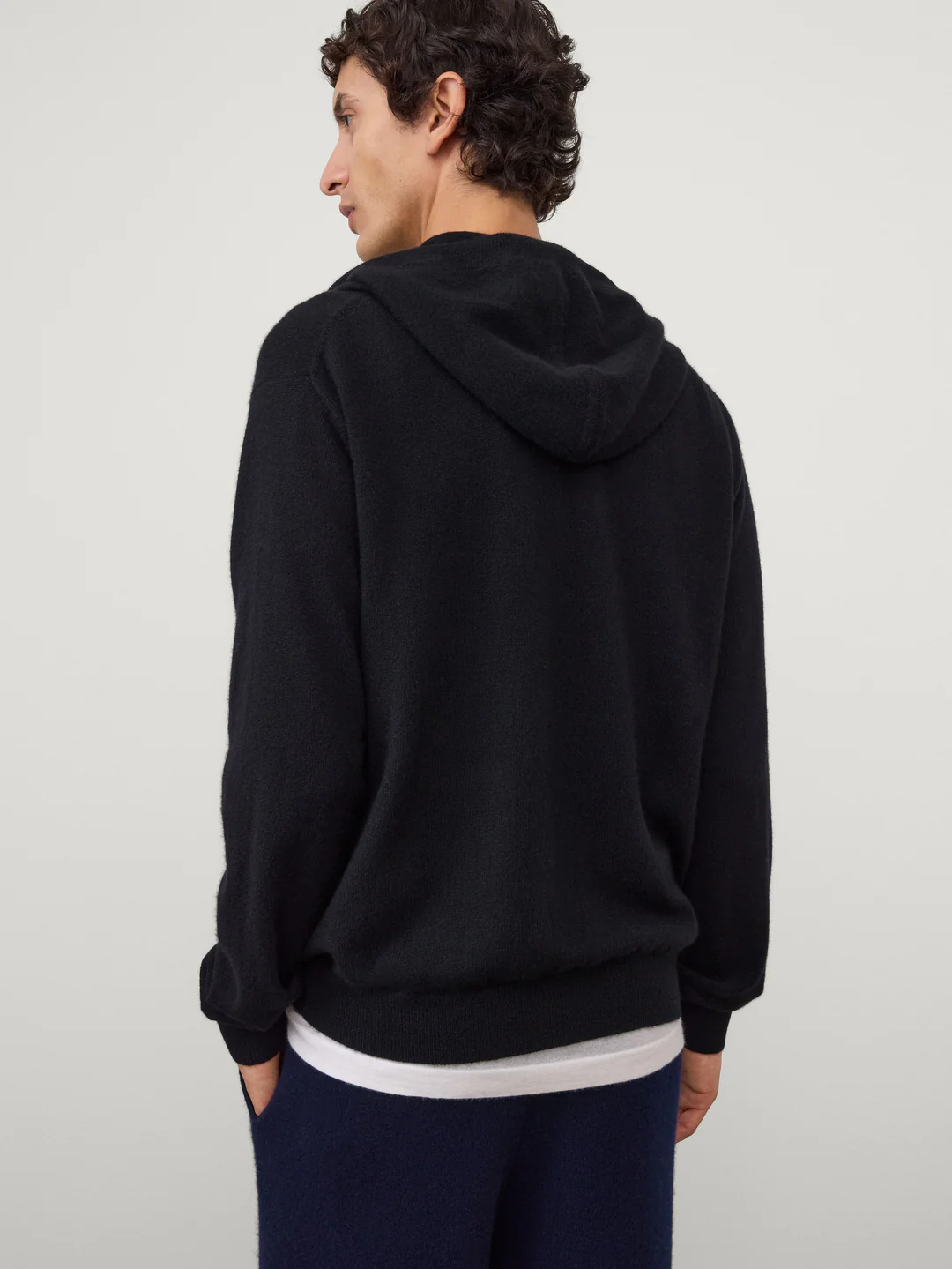 LISA YANG Emerson Cashmere Zip Hoodie in Black