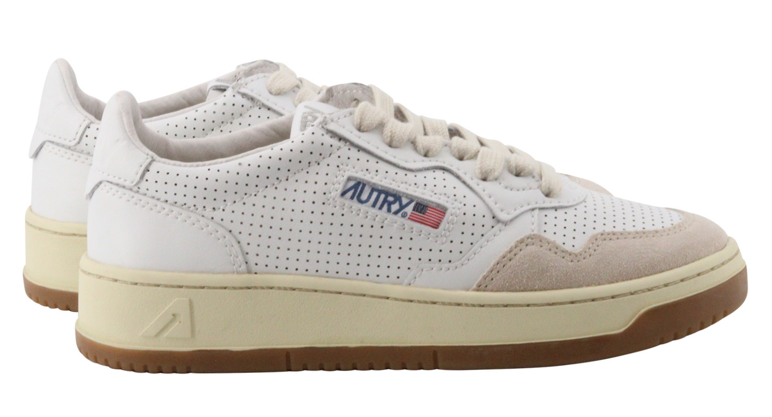 Autry Action Shoes Vintage Sneaker Suede/Toe White