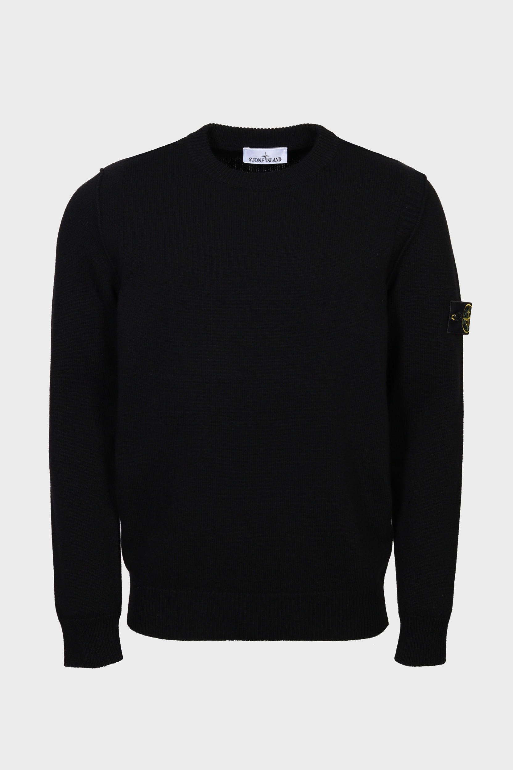 STONE ISLAND Heavy Knit Pullover in Black