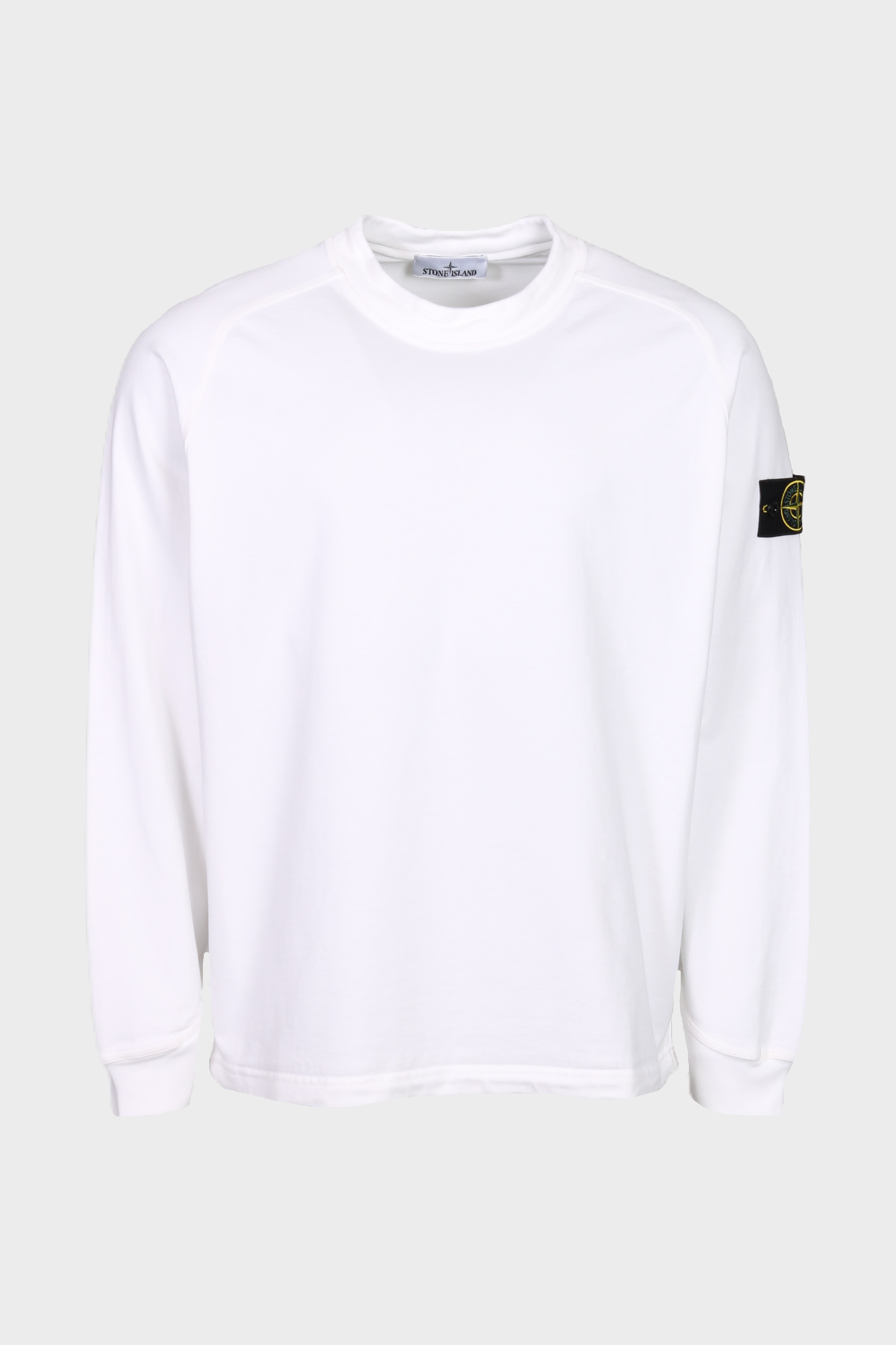 STONE ISLAND Heavy Cotton Longsleeve in White