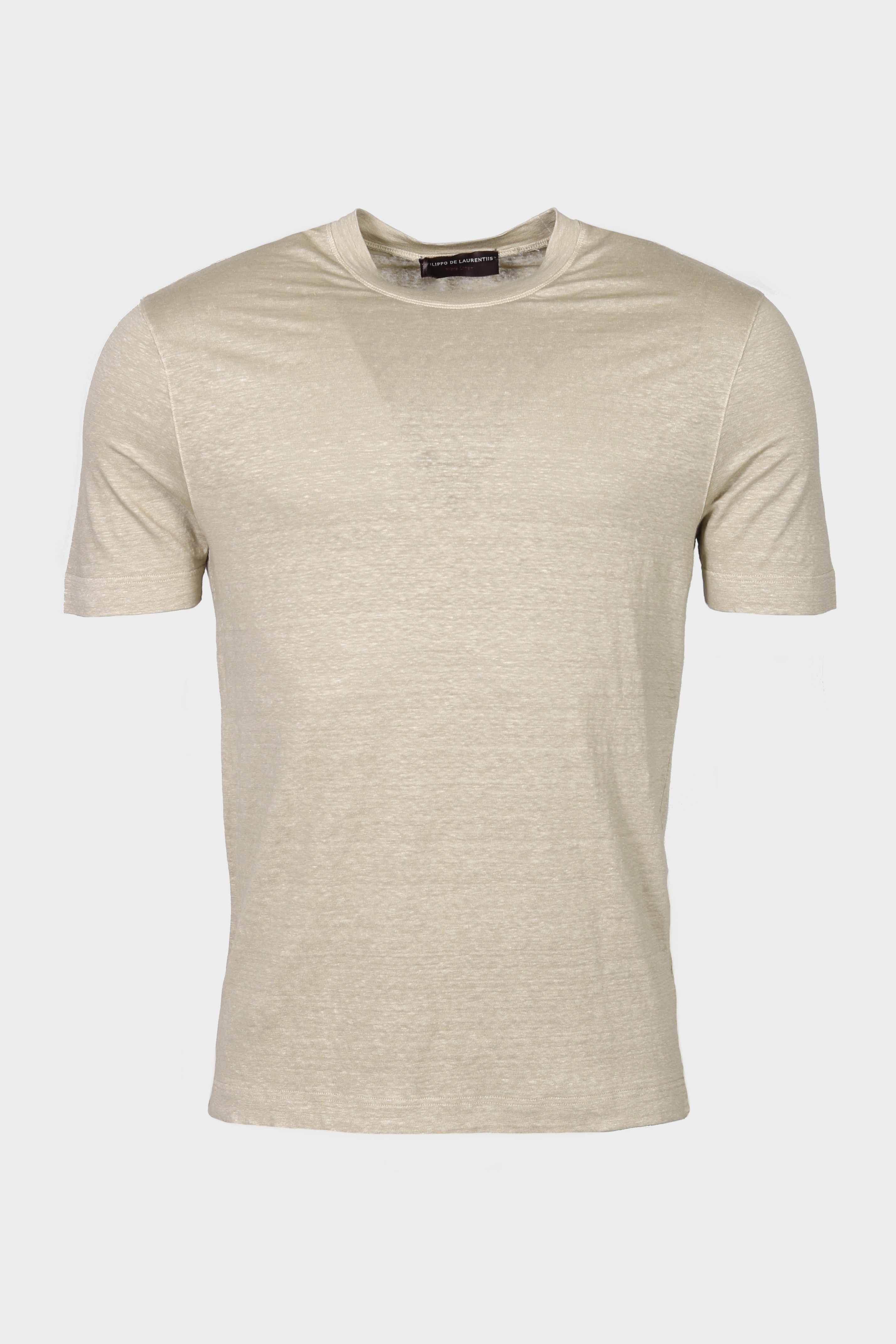 FILIPPO DE LAURENTIIS Linen T-Shirt in Beige