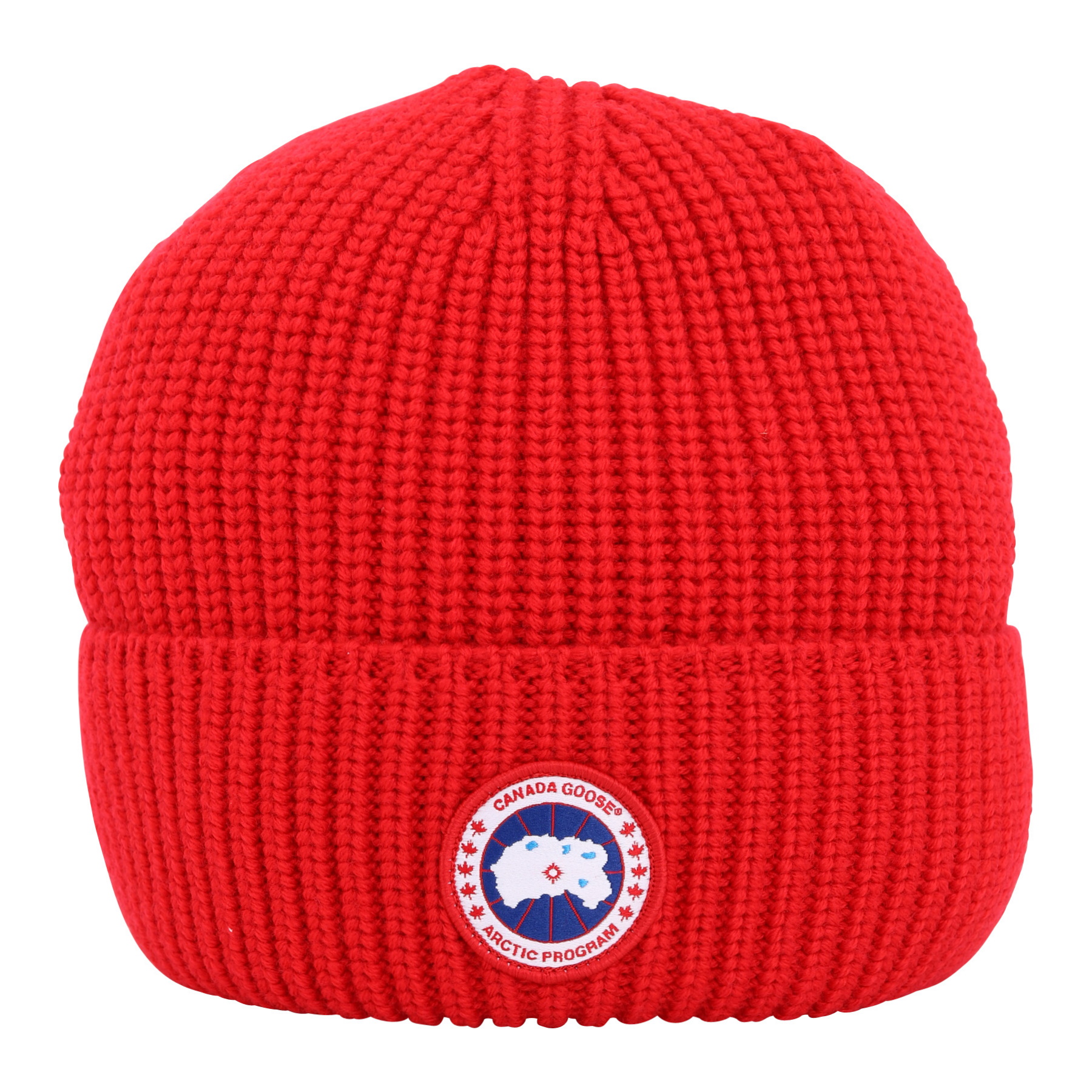Canada Goose Arctic Disc Rib Beanie Red