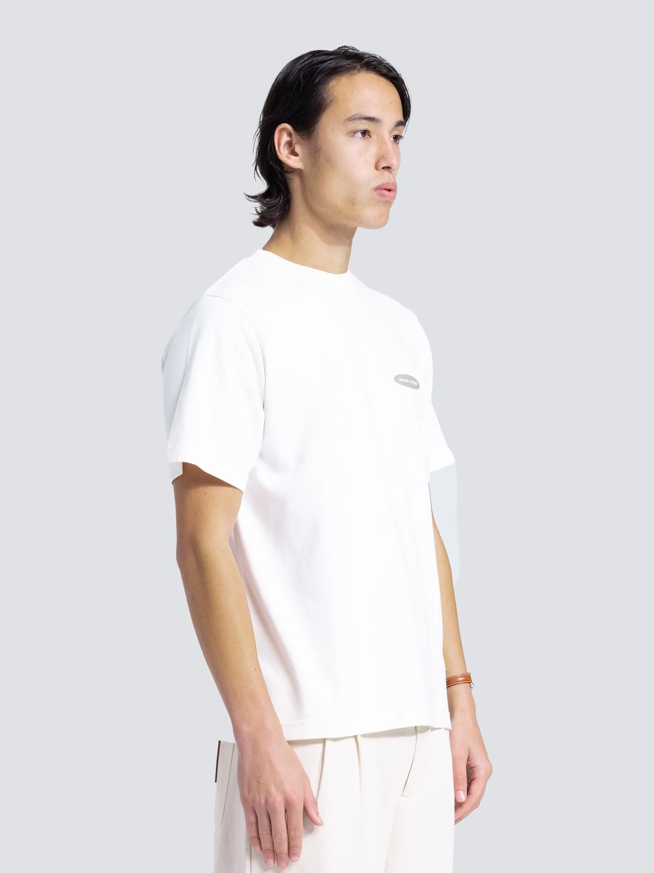 BRAM'S FRUIT ''F*ck Off'' Distressed T-Shirt in White
