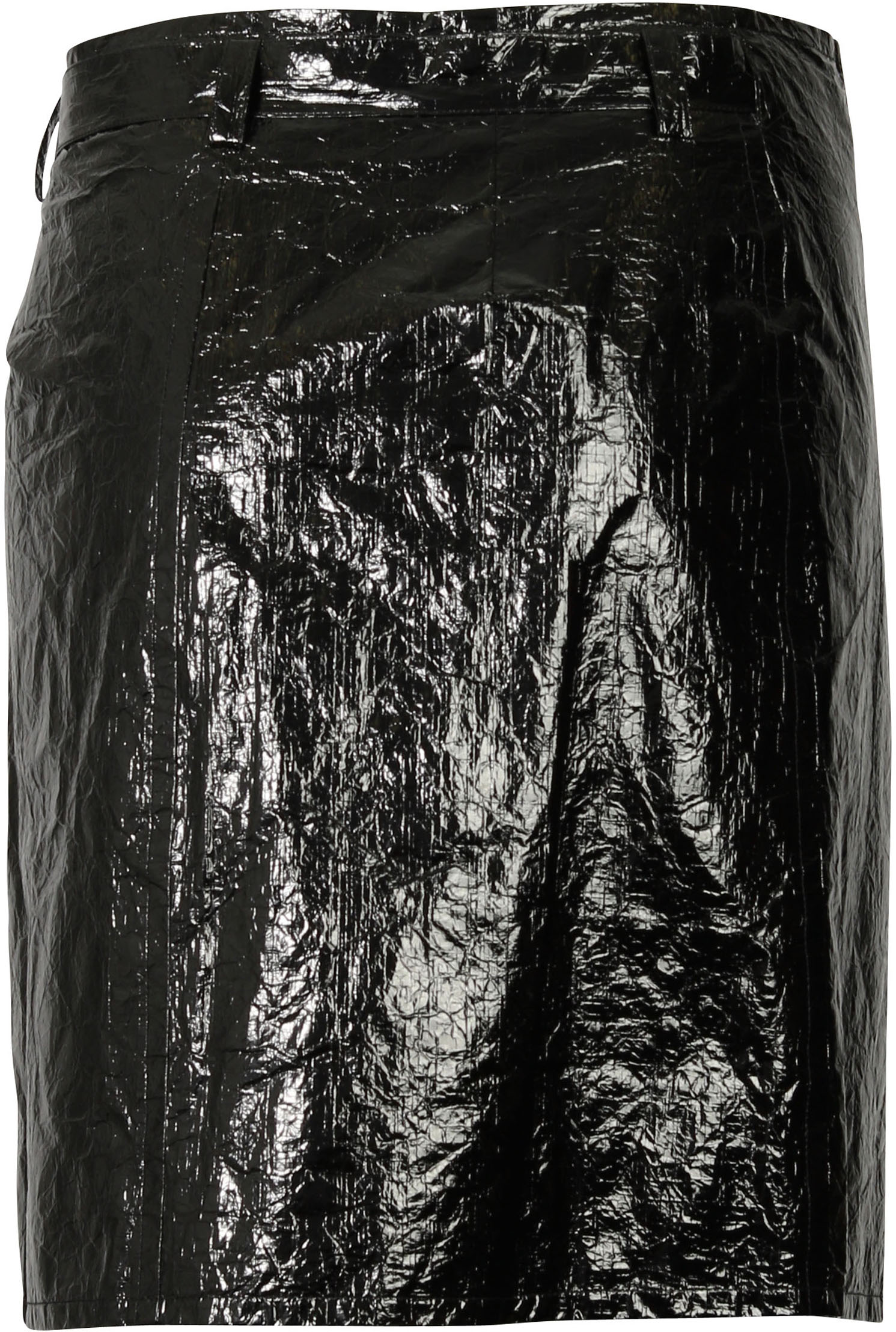 Helmut Lang Wet Look Skirt Black