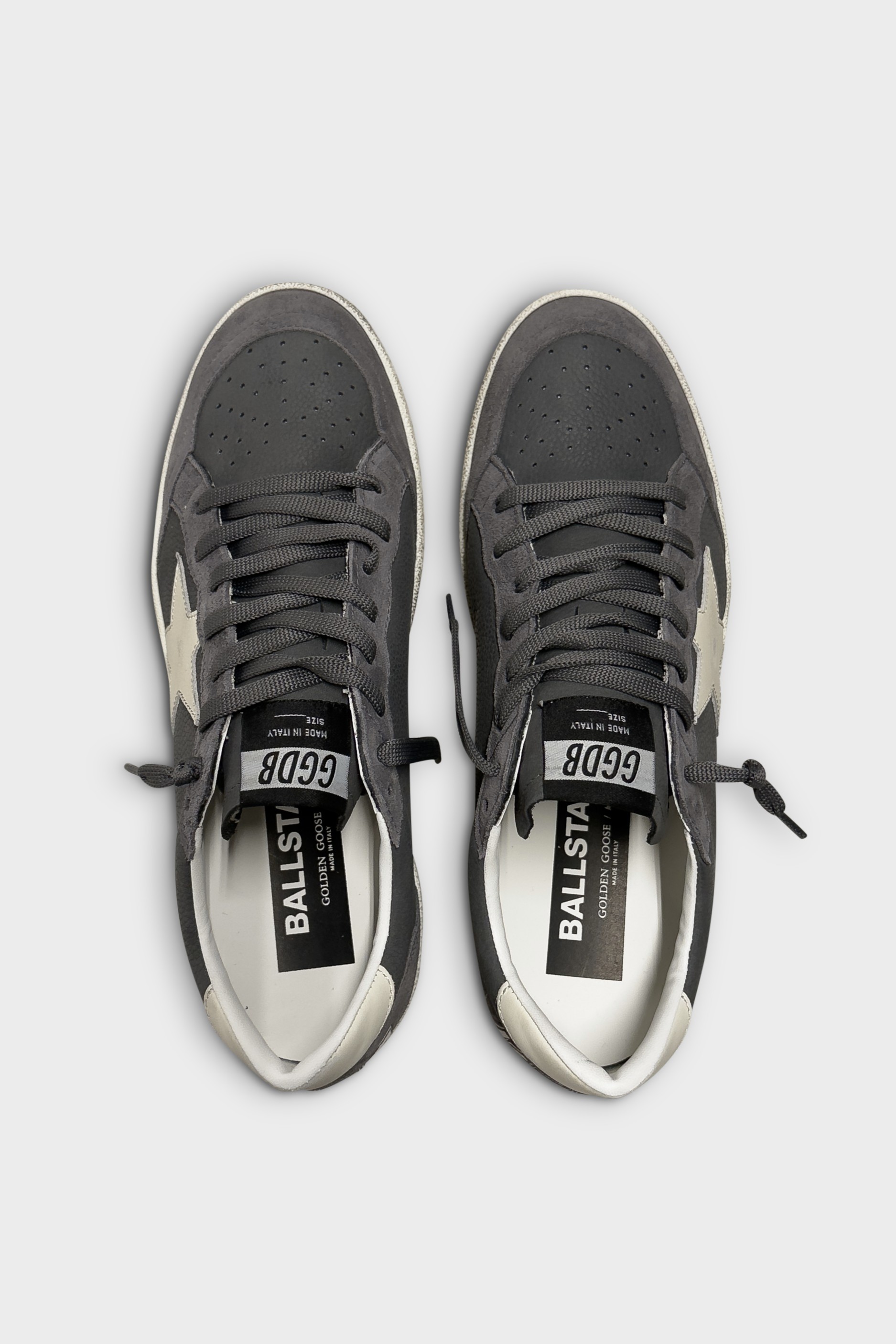 GOLDEN GOOSE Ballstar Grey Nubuk