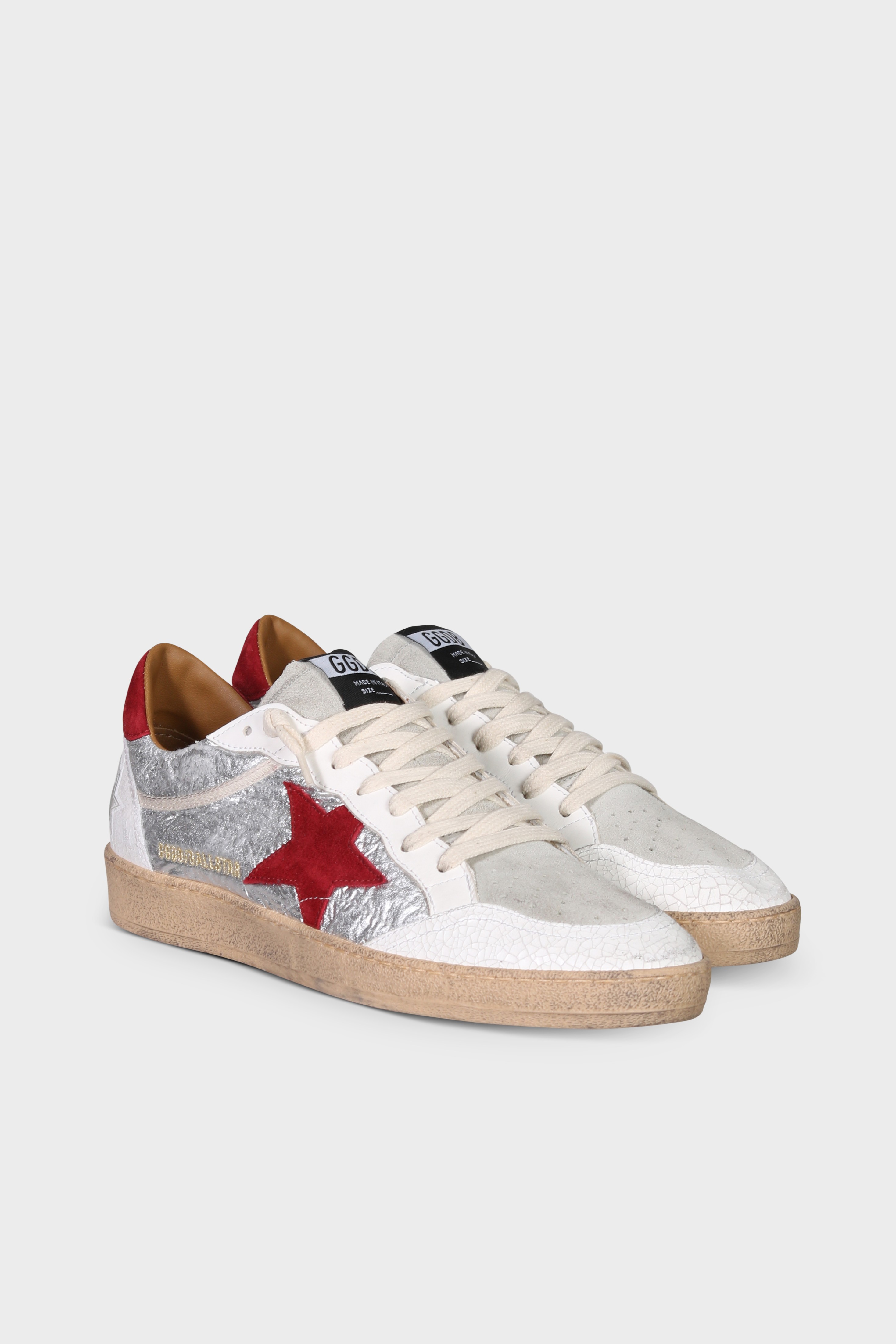 GOLDEN GOOSE Ballstar Grey/Red