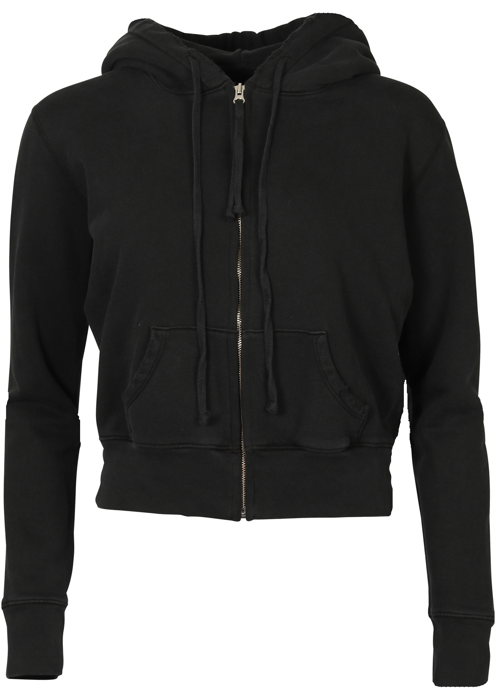 NILI LOTAN Zip Hoodie Callie in Washed Black