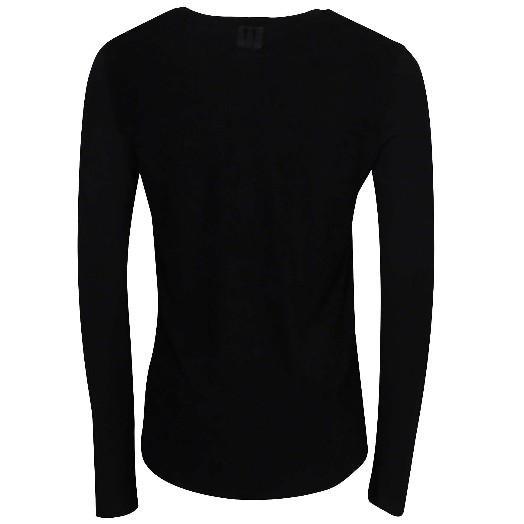 HANNES ROETHER Terry Longsleeve in Black M