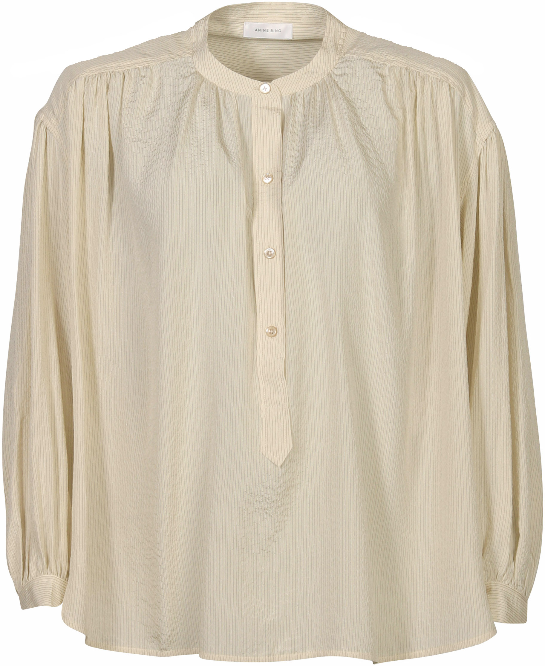 Anine Bing Shirt Eden Cream/Black Stripe
