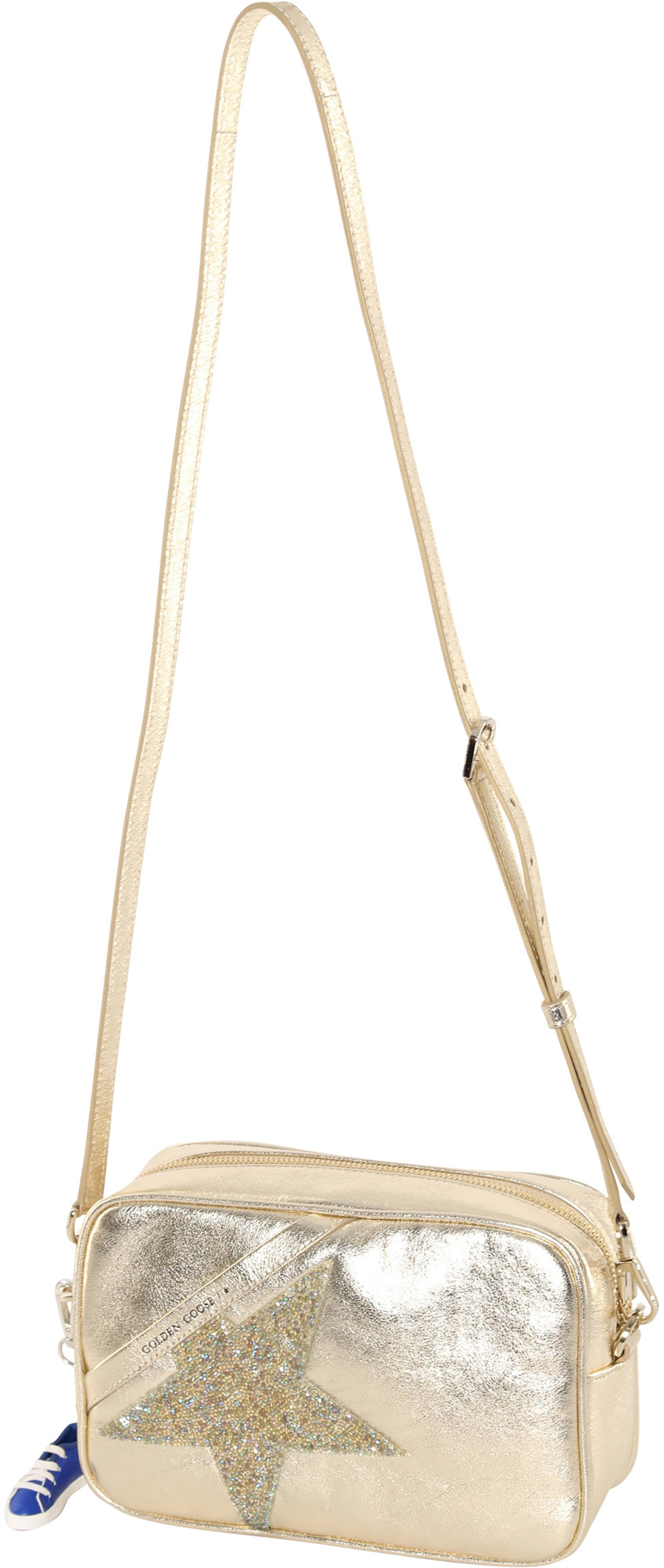 Golden Goose Star Bag Gold/Crystal Star