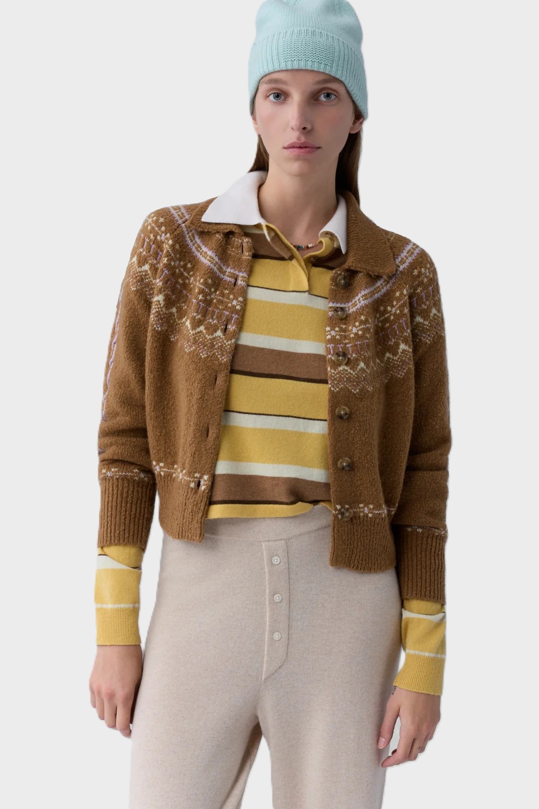 GUEST IN RESIDENCE Cloud Chalet Knit Sweater in Almond