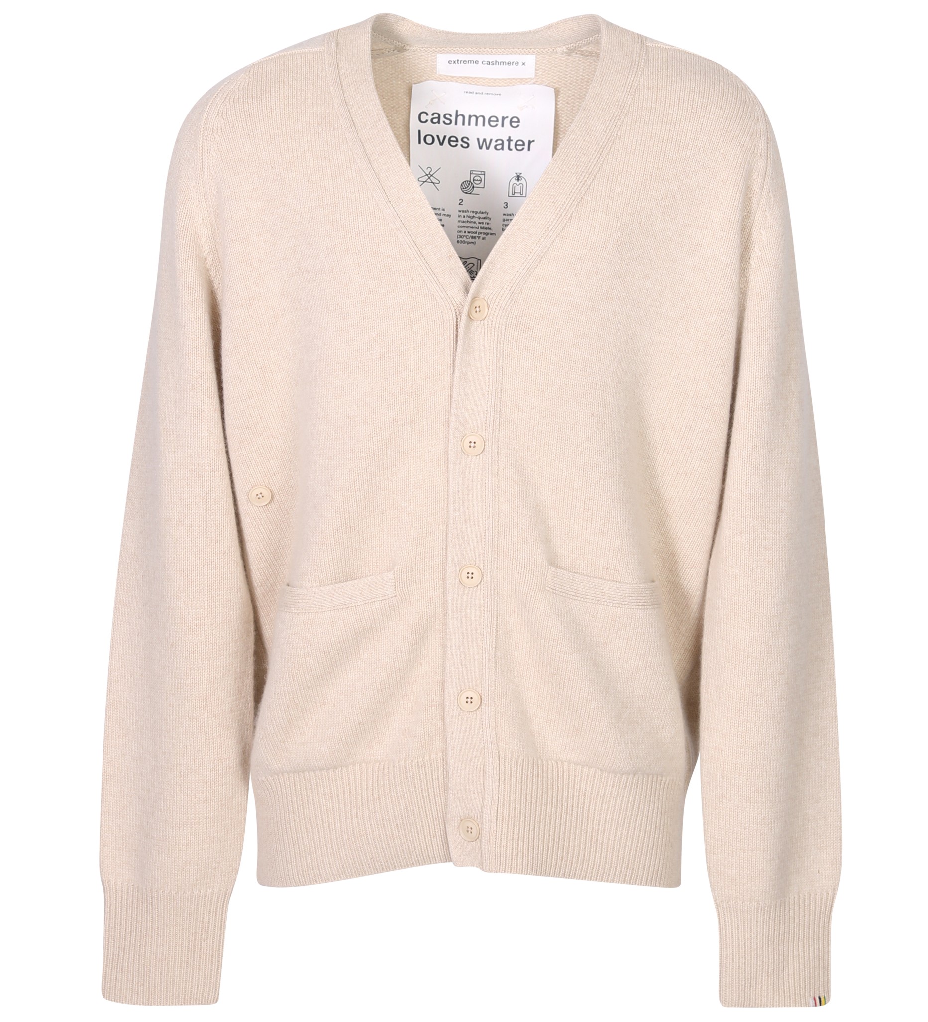 EXTREME CASHMERE Papilli N°244 Cardigan in Latte EXTREME CASHMERE Papilli N°244 Cardigan in Latte