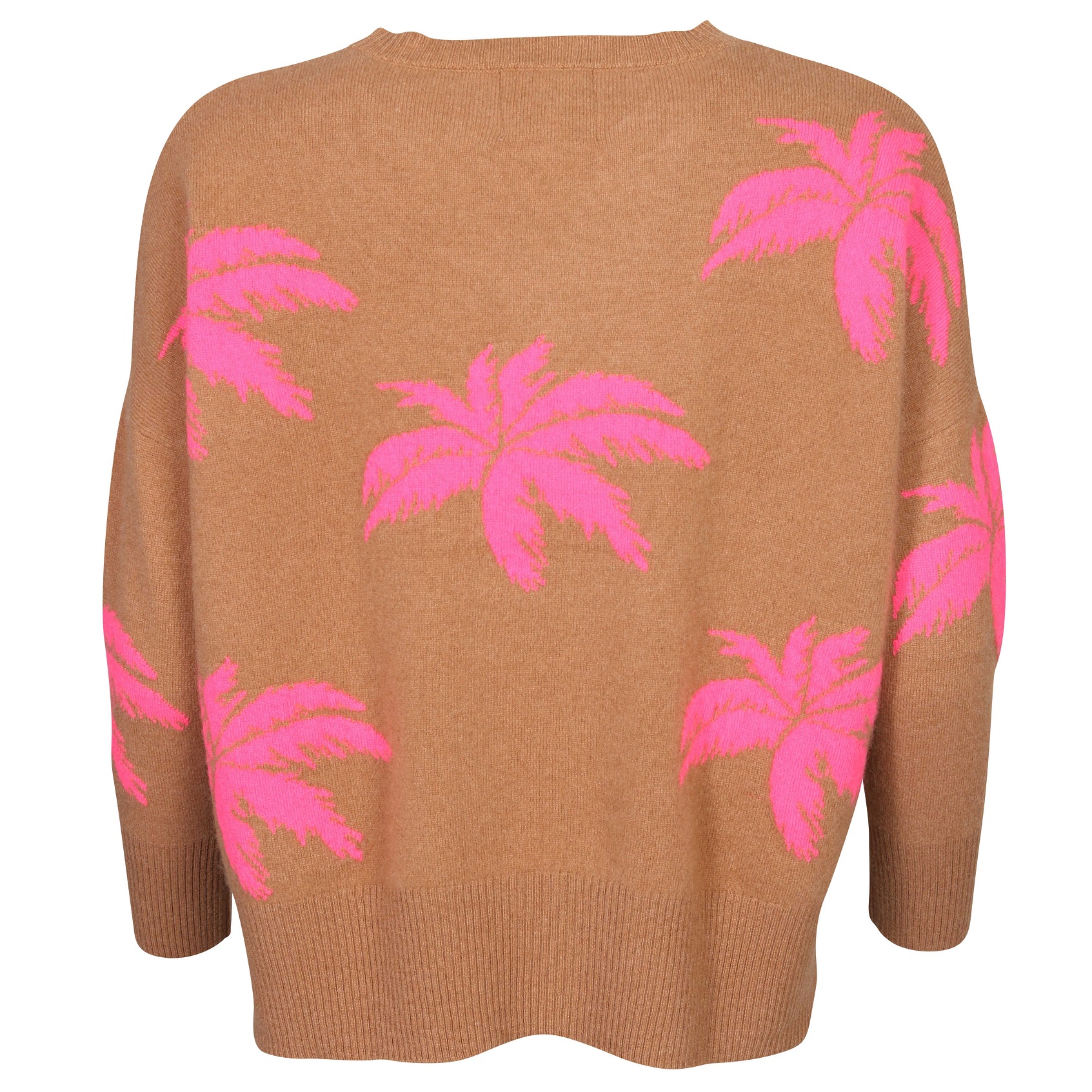 Jumper1234 Cashmere Palm Tree Boyfriend Sweater M/3