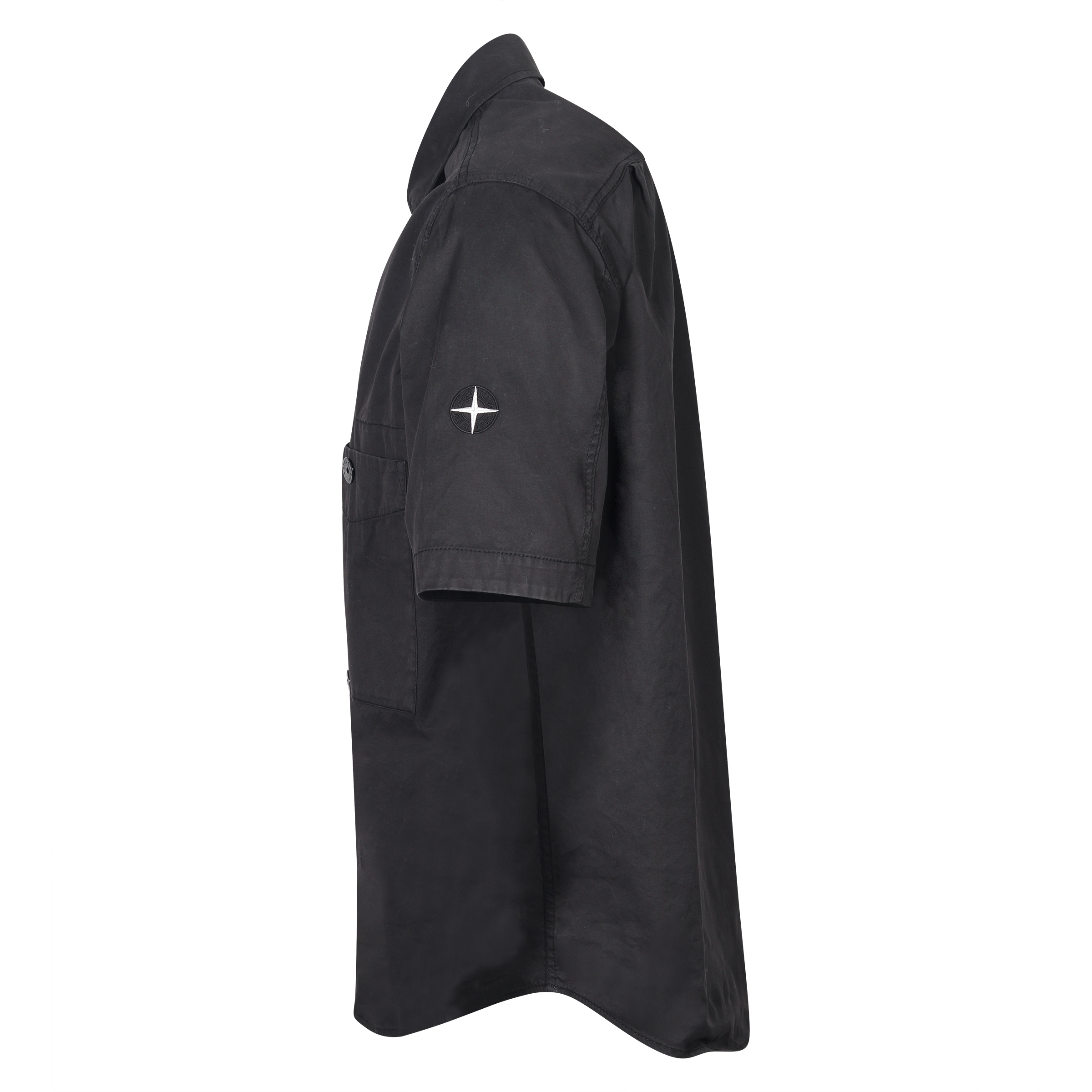 Stone Island Short Sleeve Overshirt Black