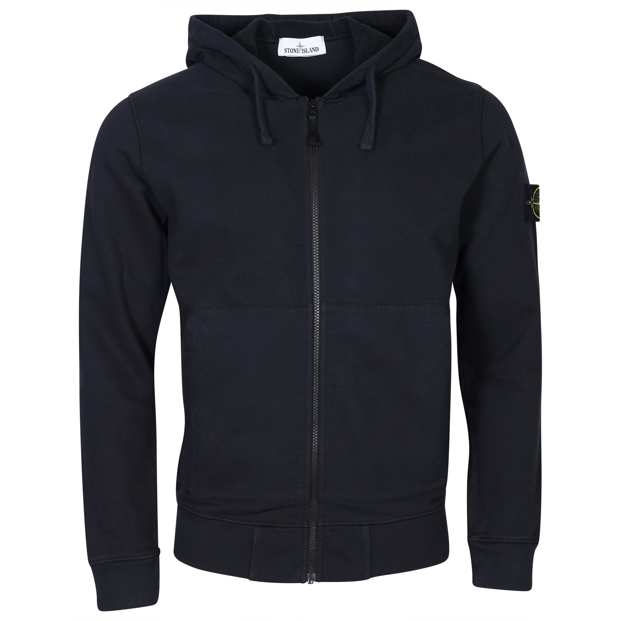 Stone Island Hooded Zip Sweatjacket in Navy XL