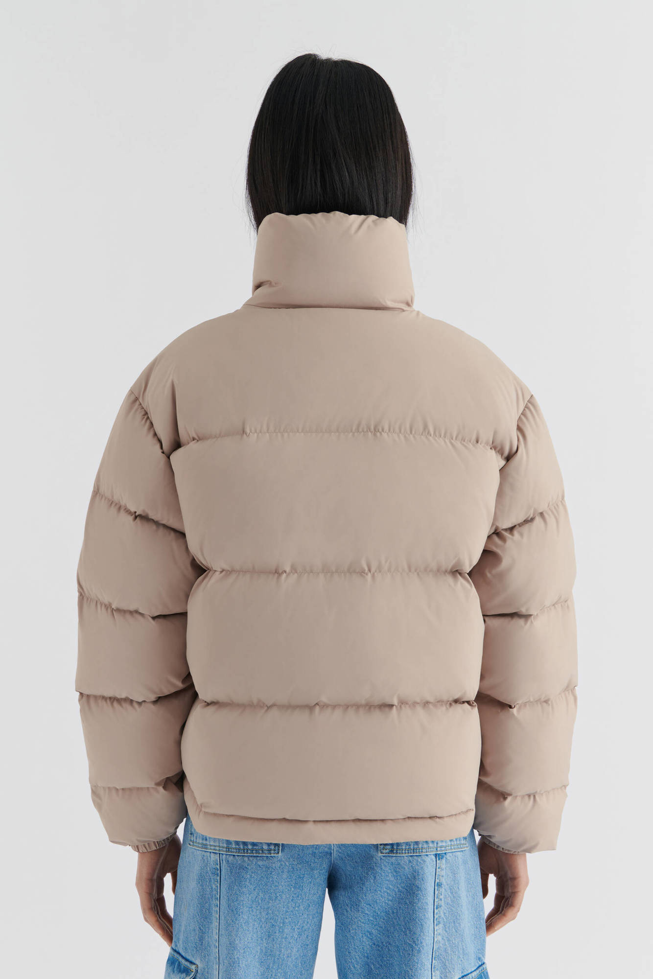 AXEL ARIGATO Observer Puffer Jacket in Pale Beige S