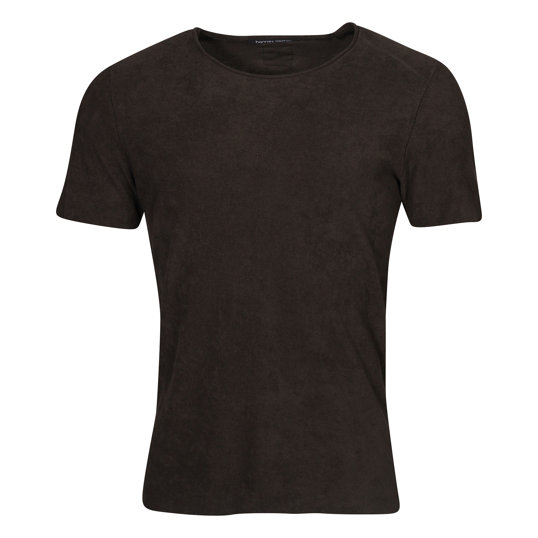 HANNES ROETHER Terry T-Shirt in Brown XXL