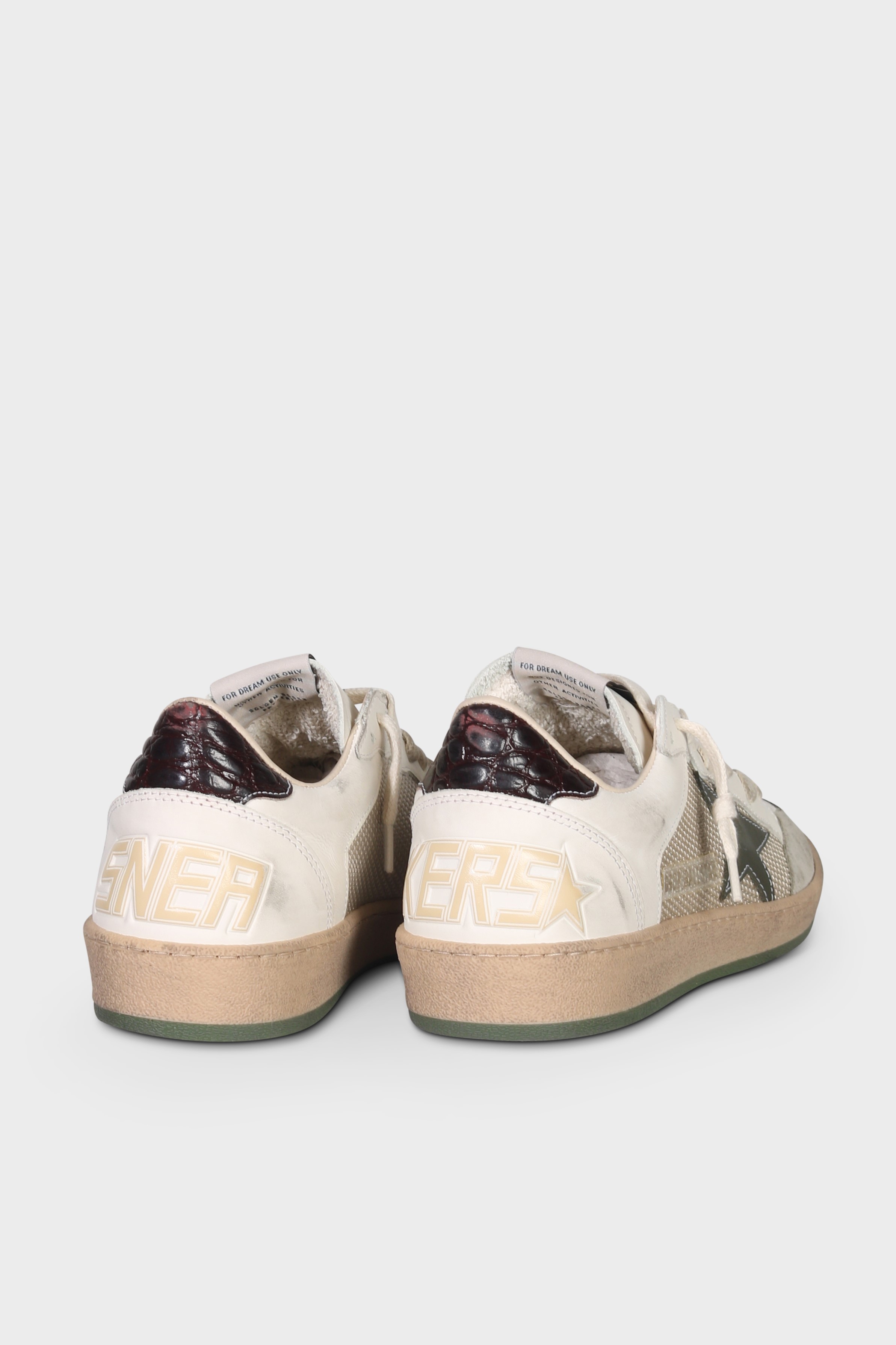 GOLDEN GOOSE Ballstar in Milk/White/Ice/Olive