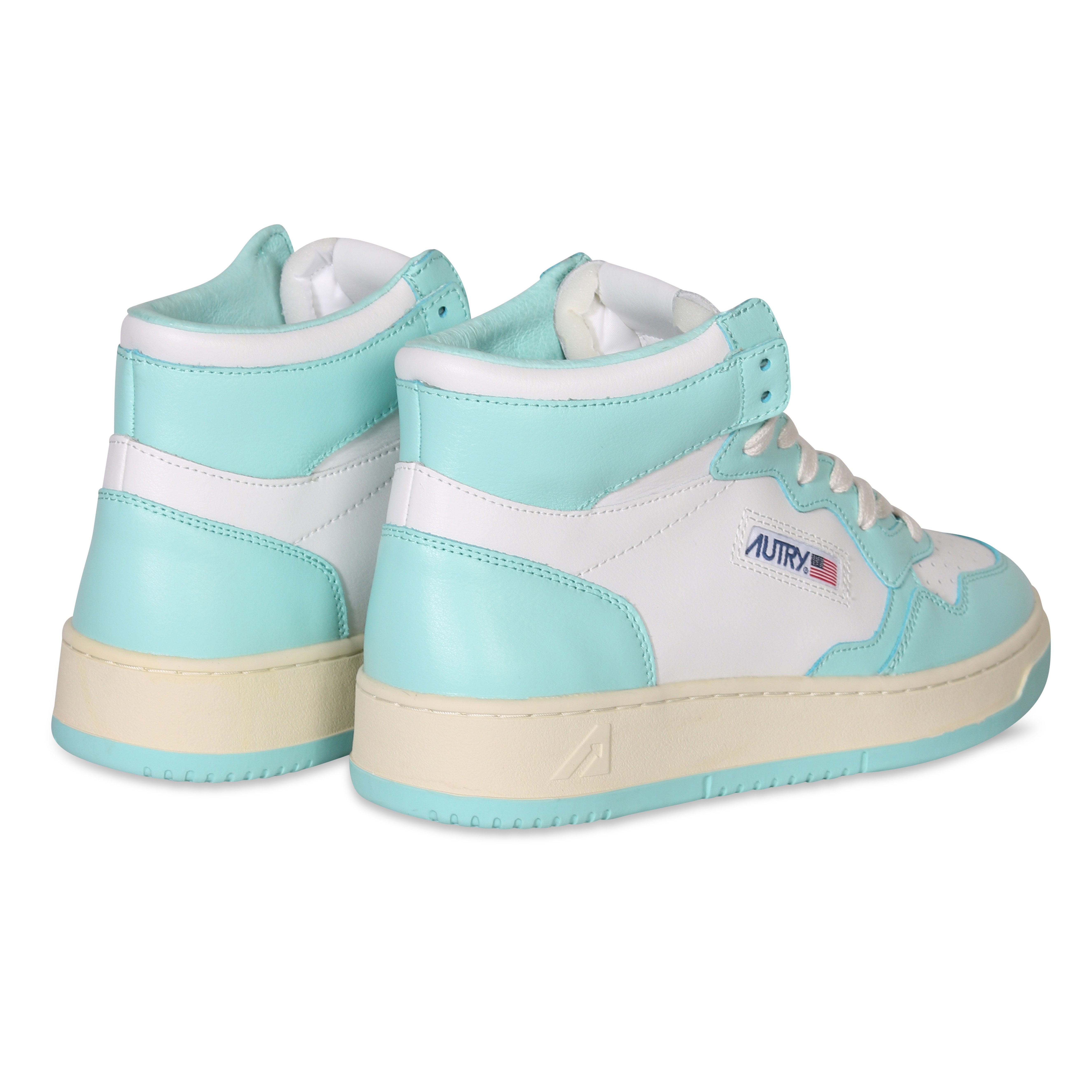 AUTRY ACTION SHOES Mid Sneaker White/Turquoise