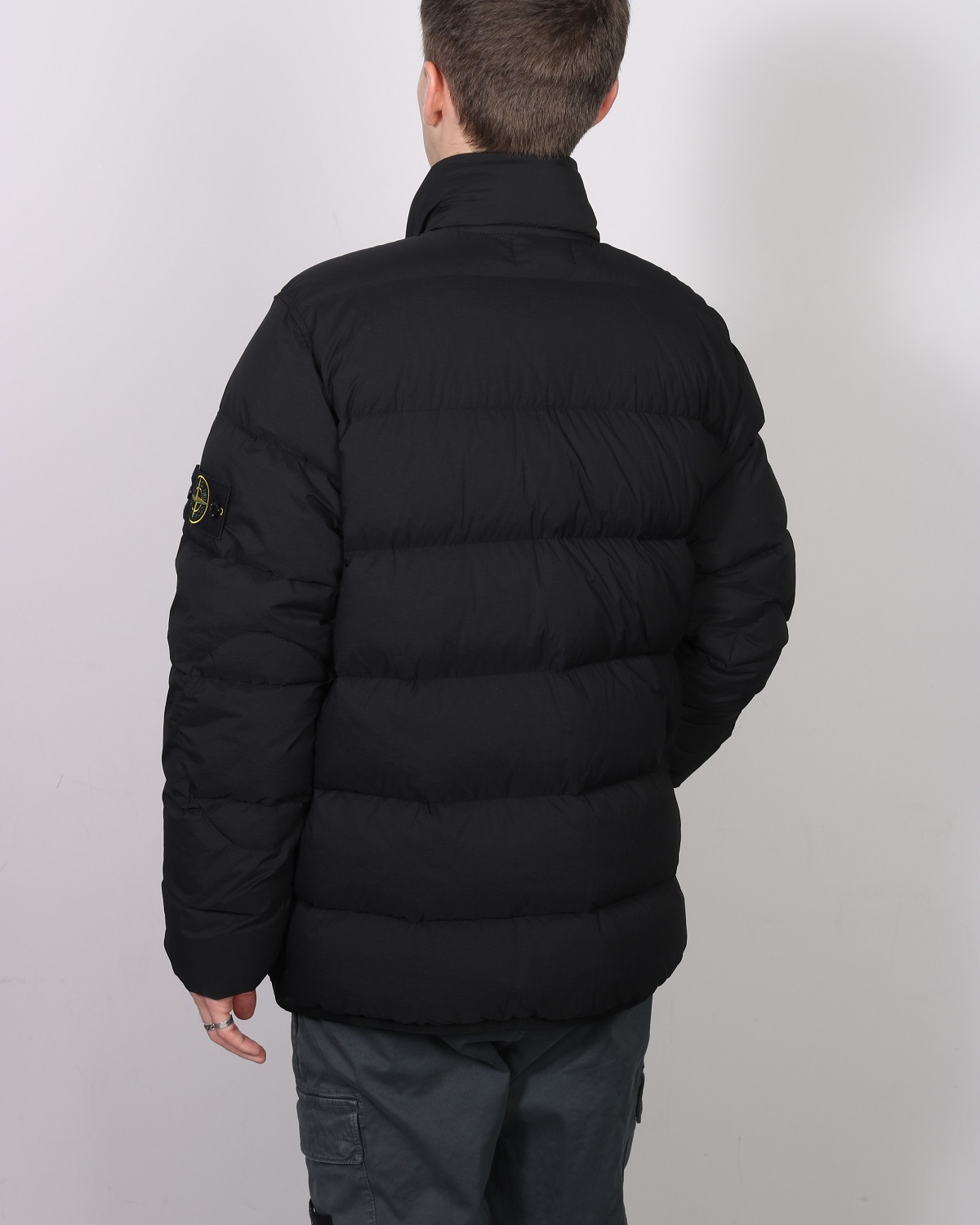 STONE ISLAND Down Jacket in Black