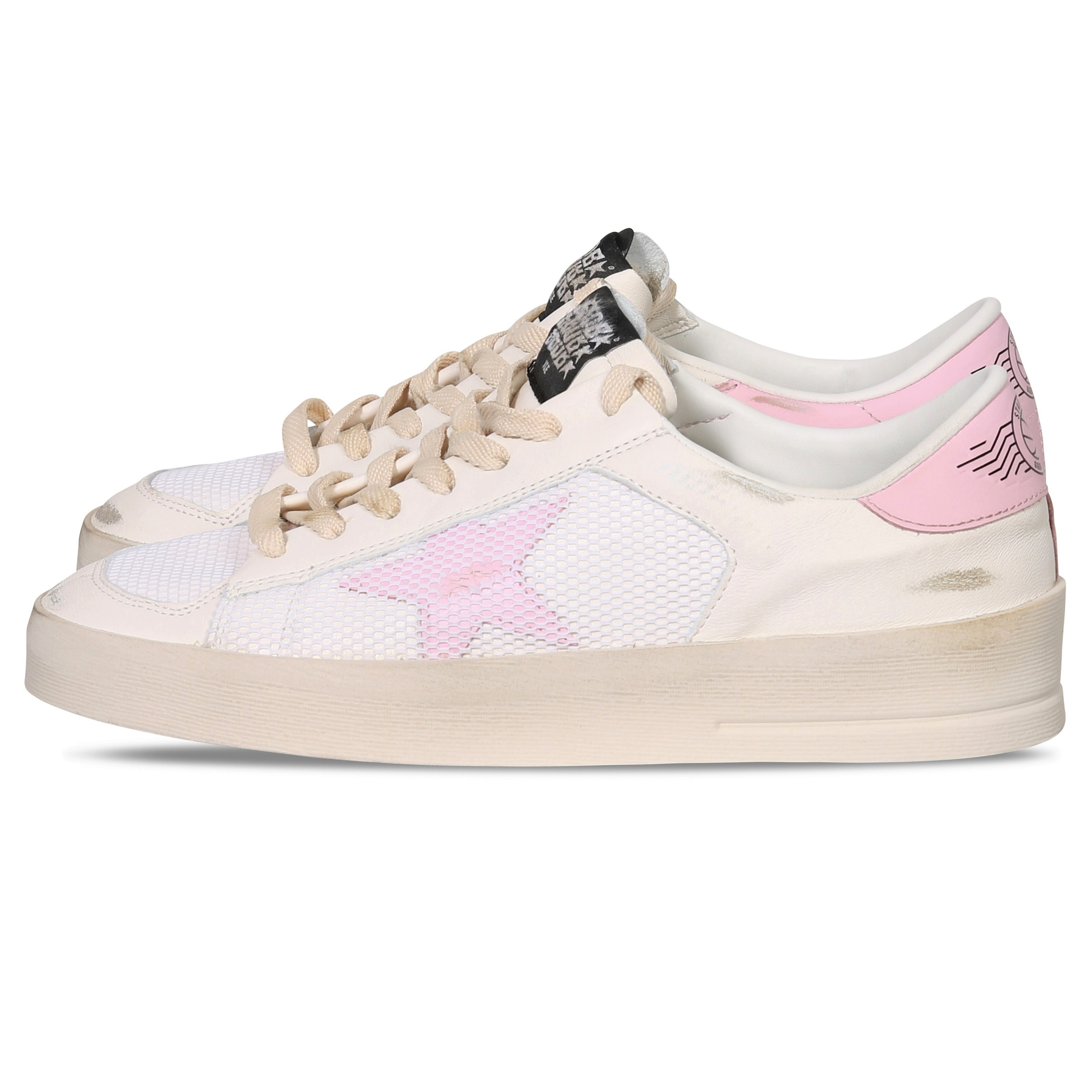 GOLDEN GOOSE Sneaker Stardan in White/Orchid Pink 39