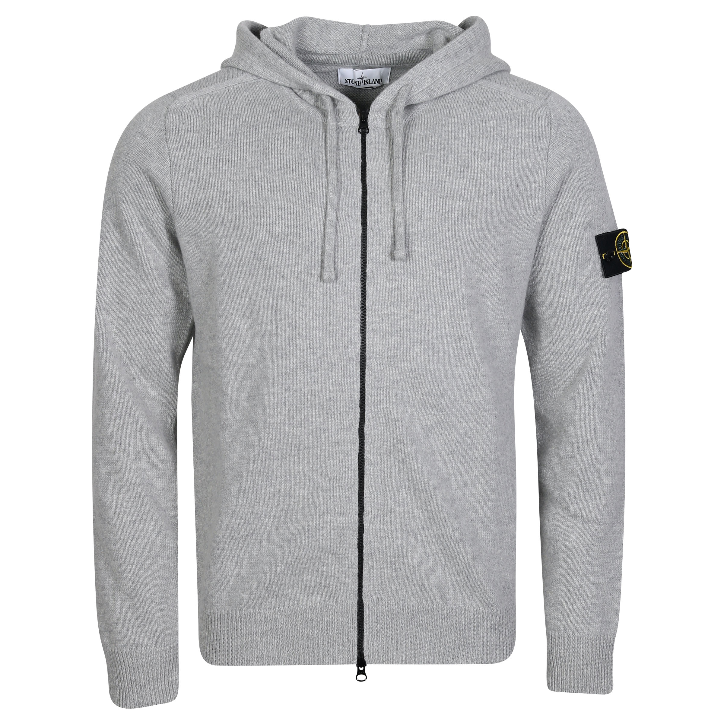 Stone Island Knit Zip Hoodie in Heathergrey