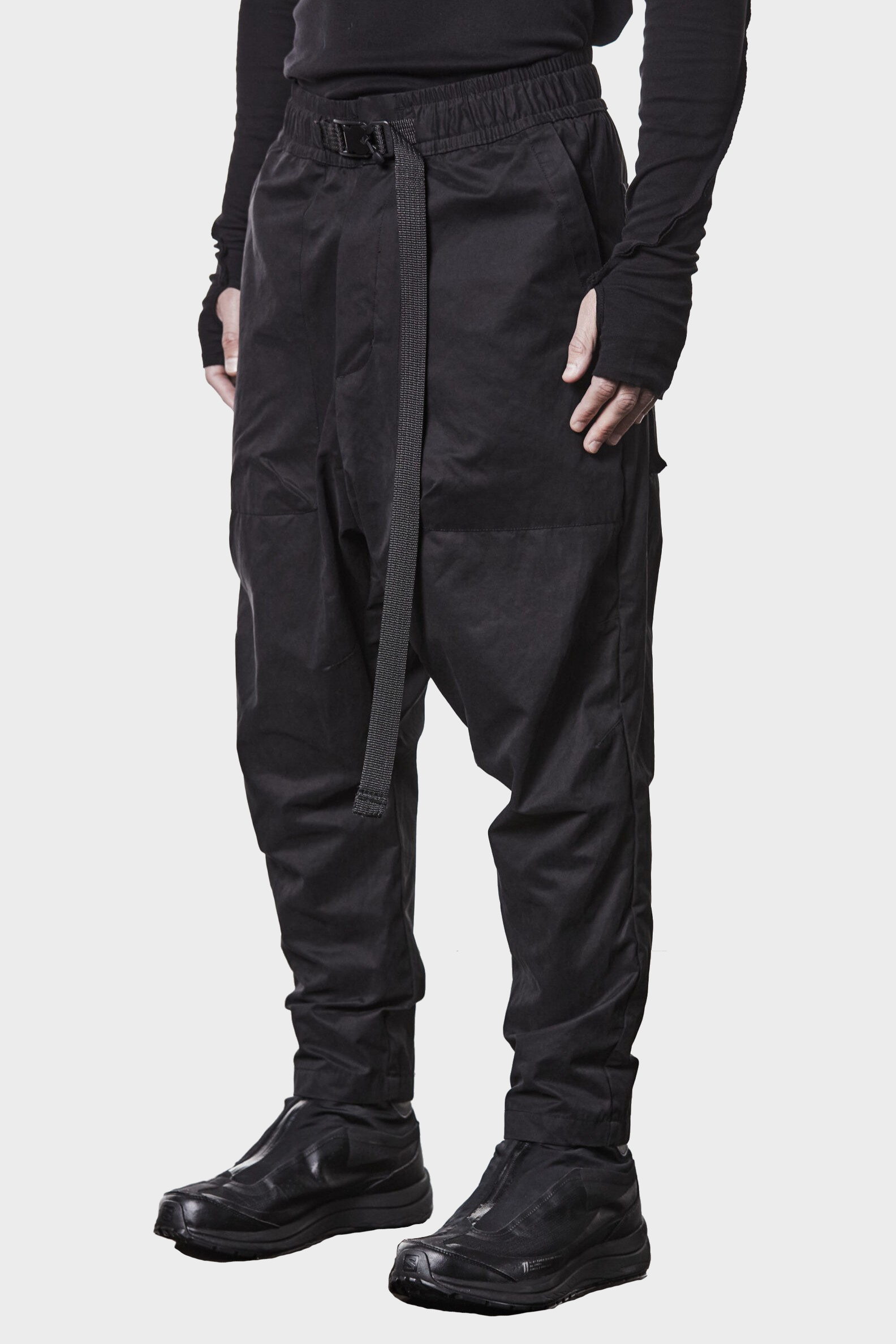 THOM KROM Belted Pant in Black