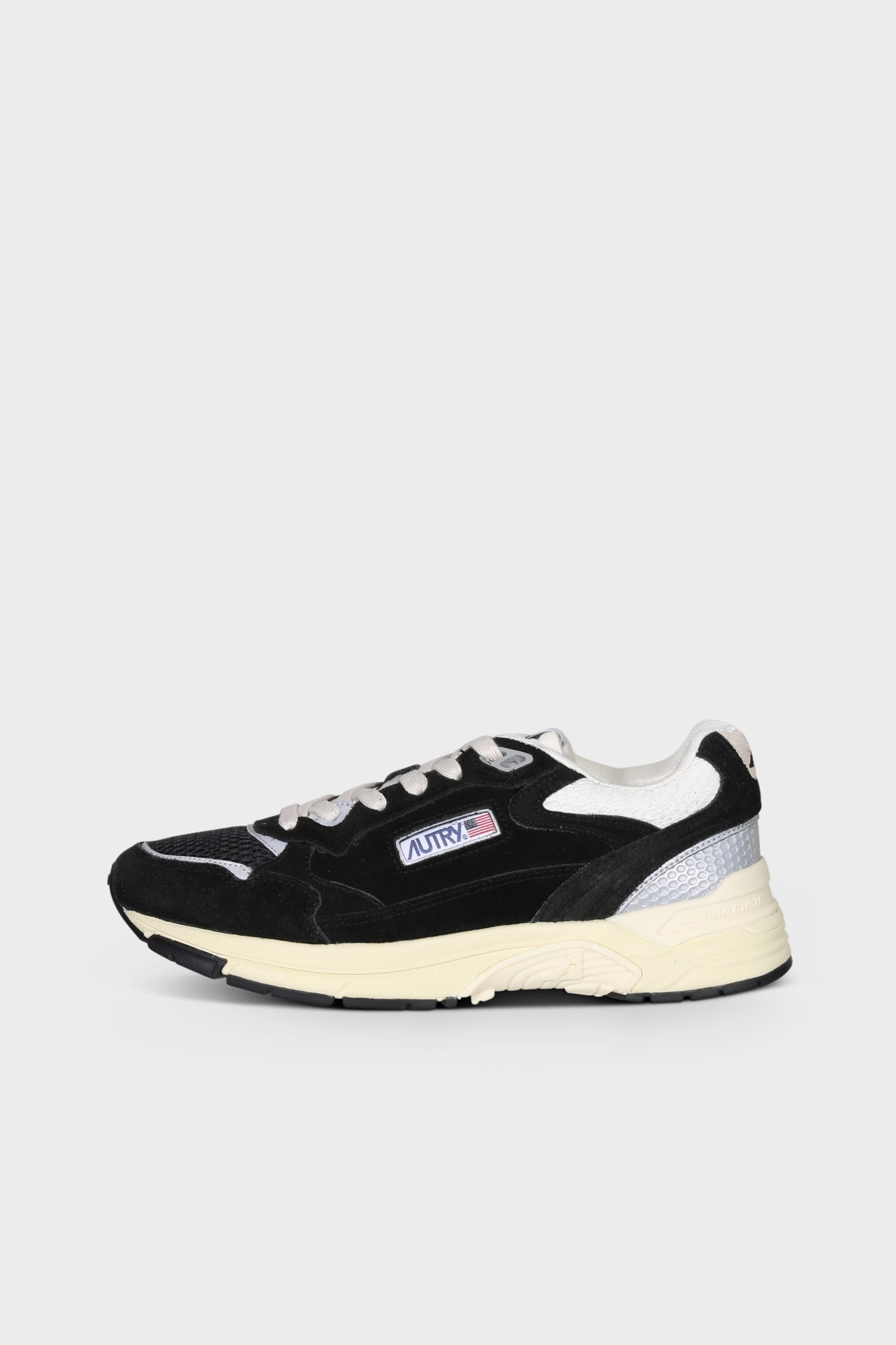 AUTRY ACTION SHOES Hyperway in Suede/Mesh/Black/Silver 47