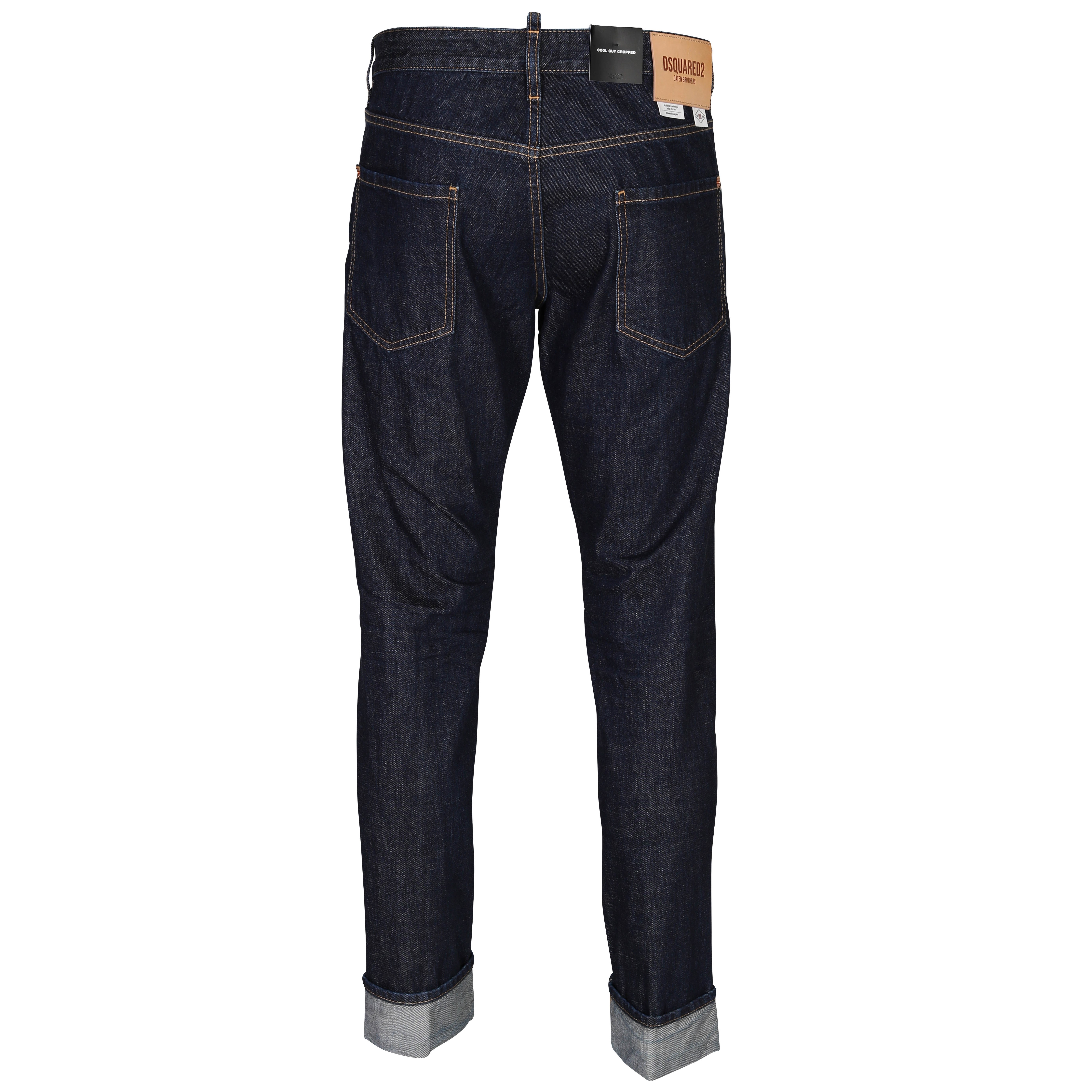 Dsquared Cool Guy Cropped Jean in Blue