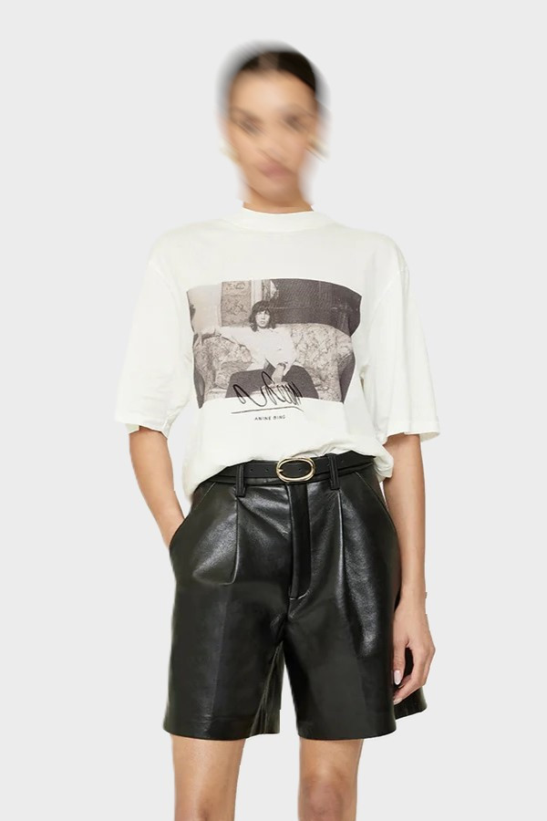 ANINE BING Avi Tee Mick Jagger in Ivory