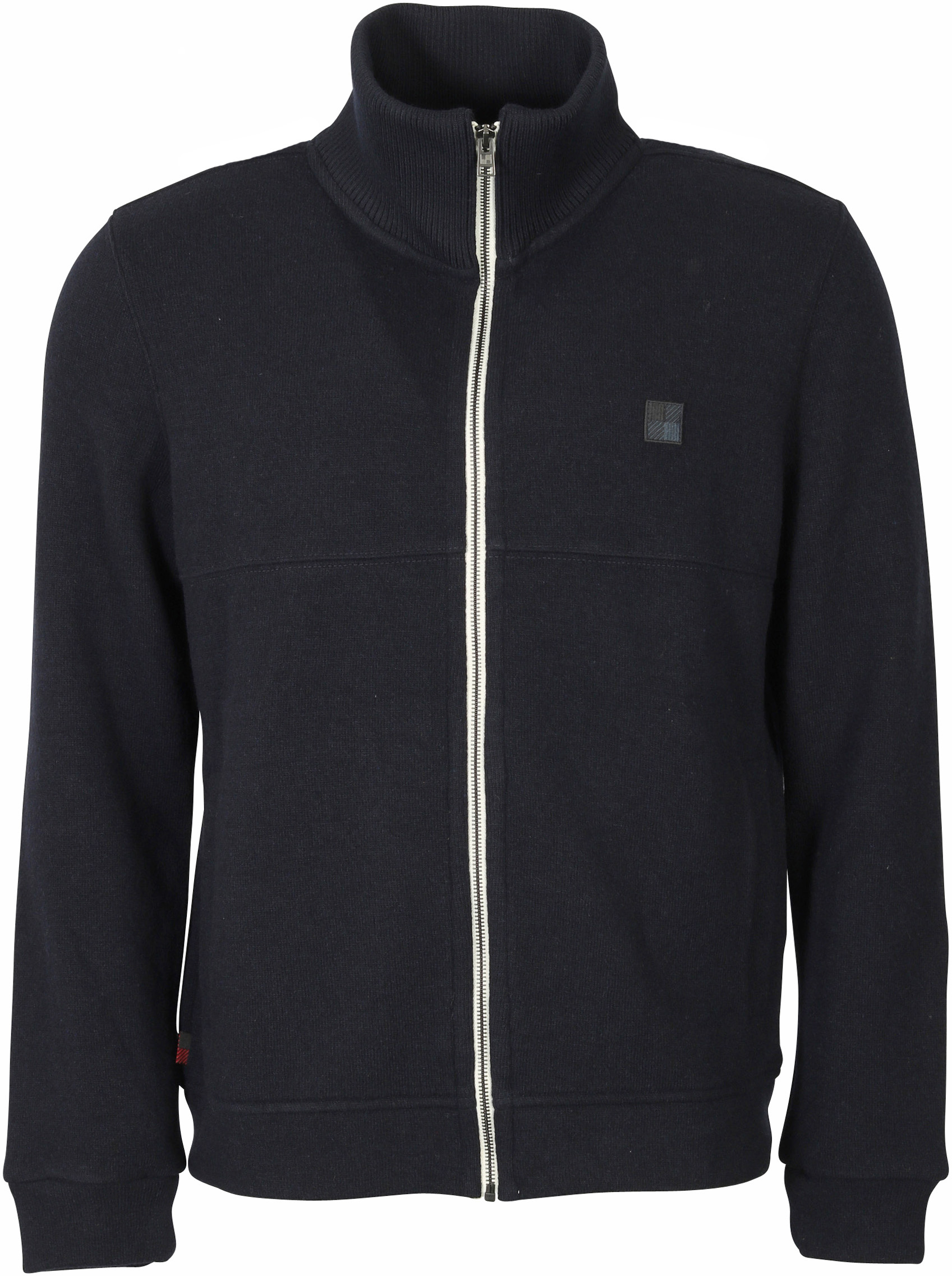 Woolrich Zip Knit Sweater Parry Track Navy