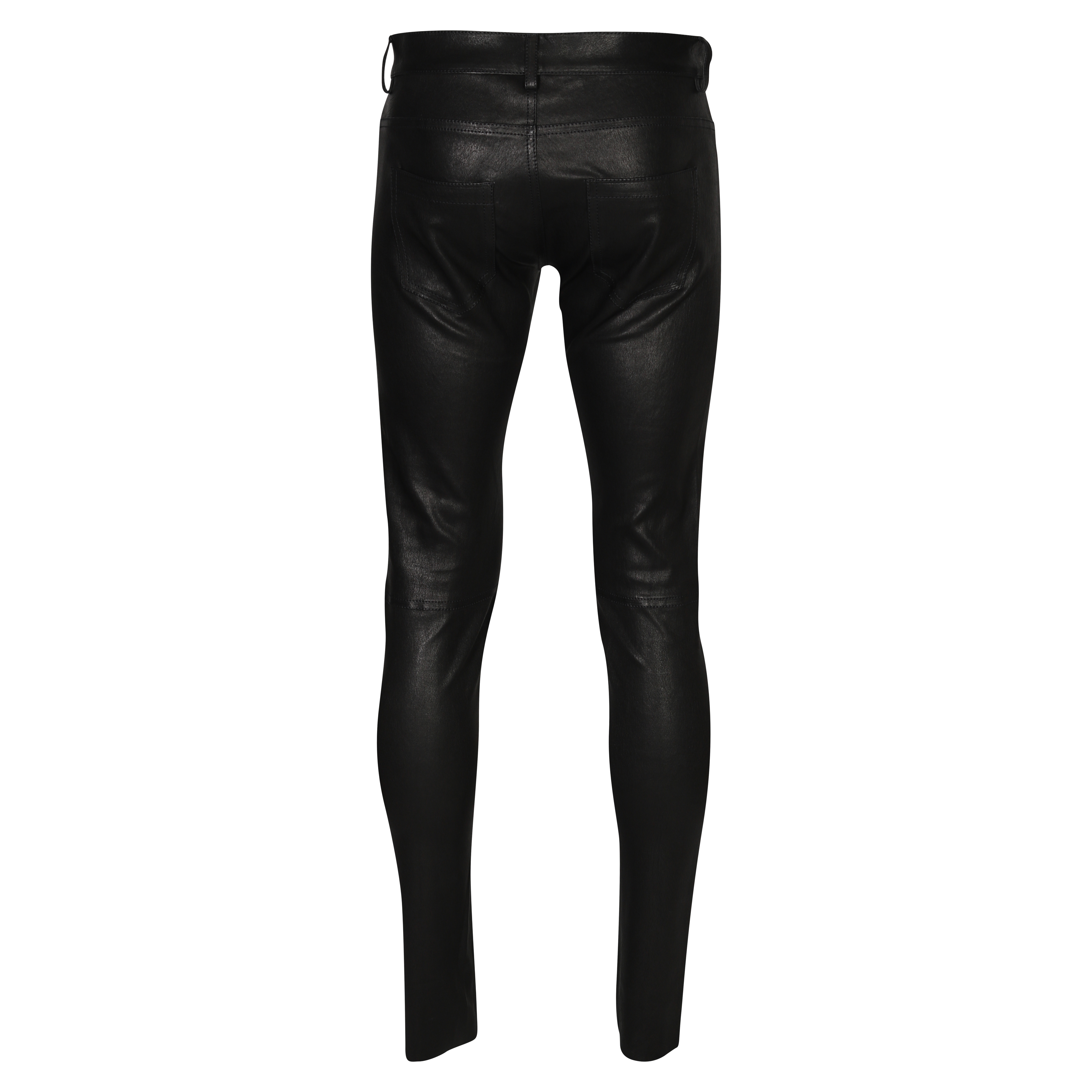 Giorgio Brato Leather Pant in Black 48