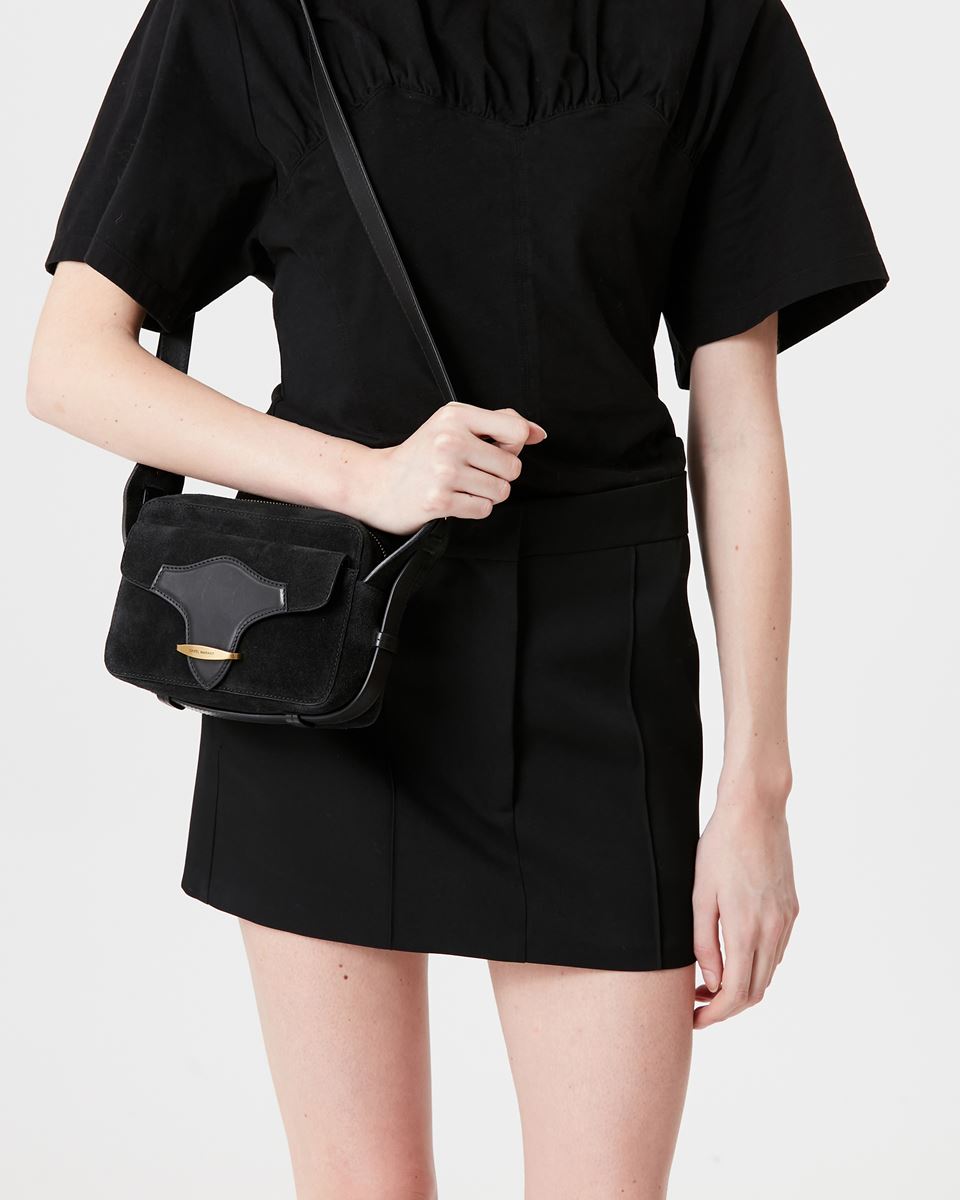 Isabel Marant Wasy Shoulder Strap Bag in Black