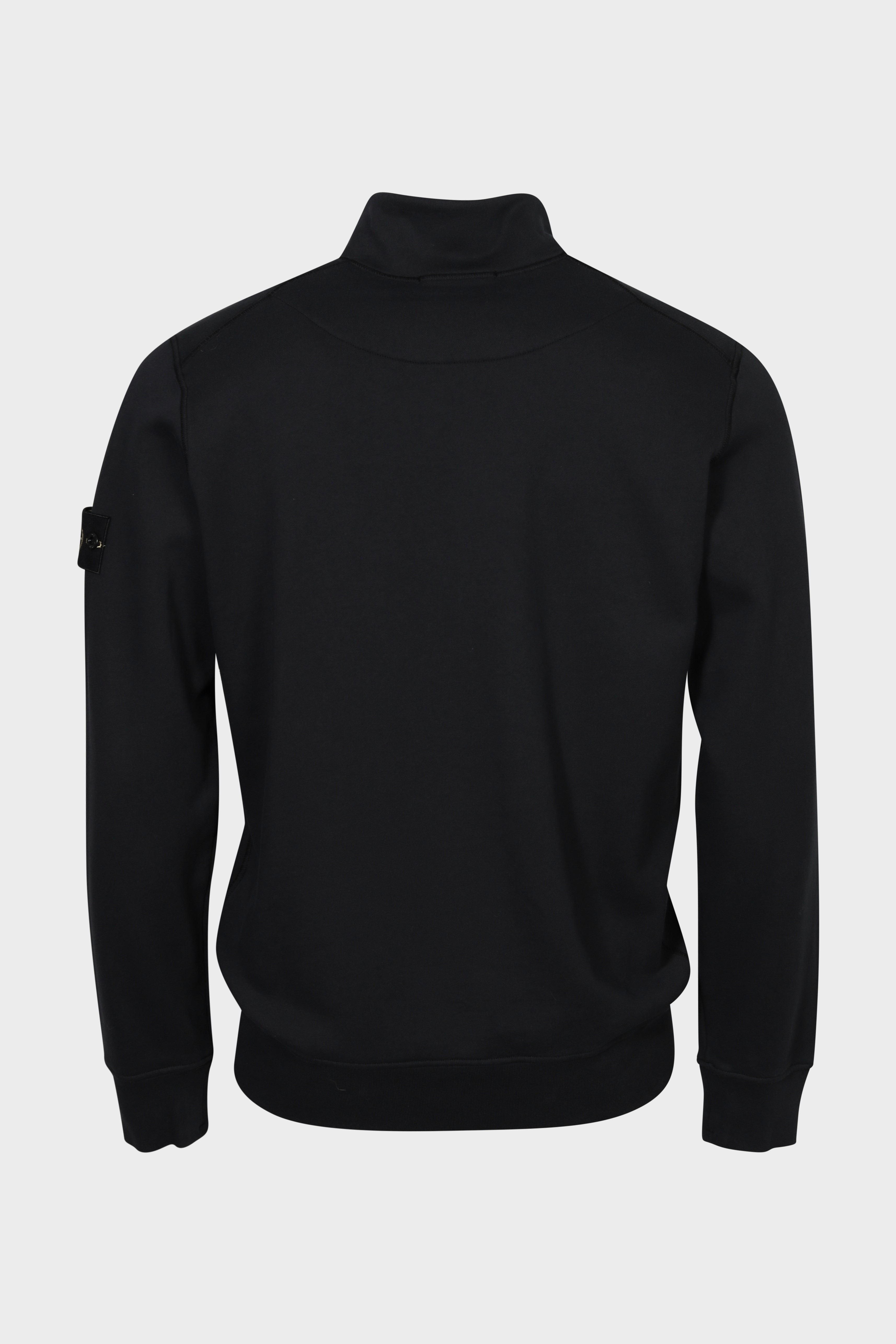 STONE ISLAND Half Zip Sweatshirt in Black