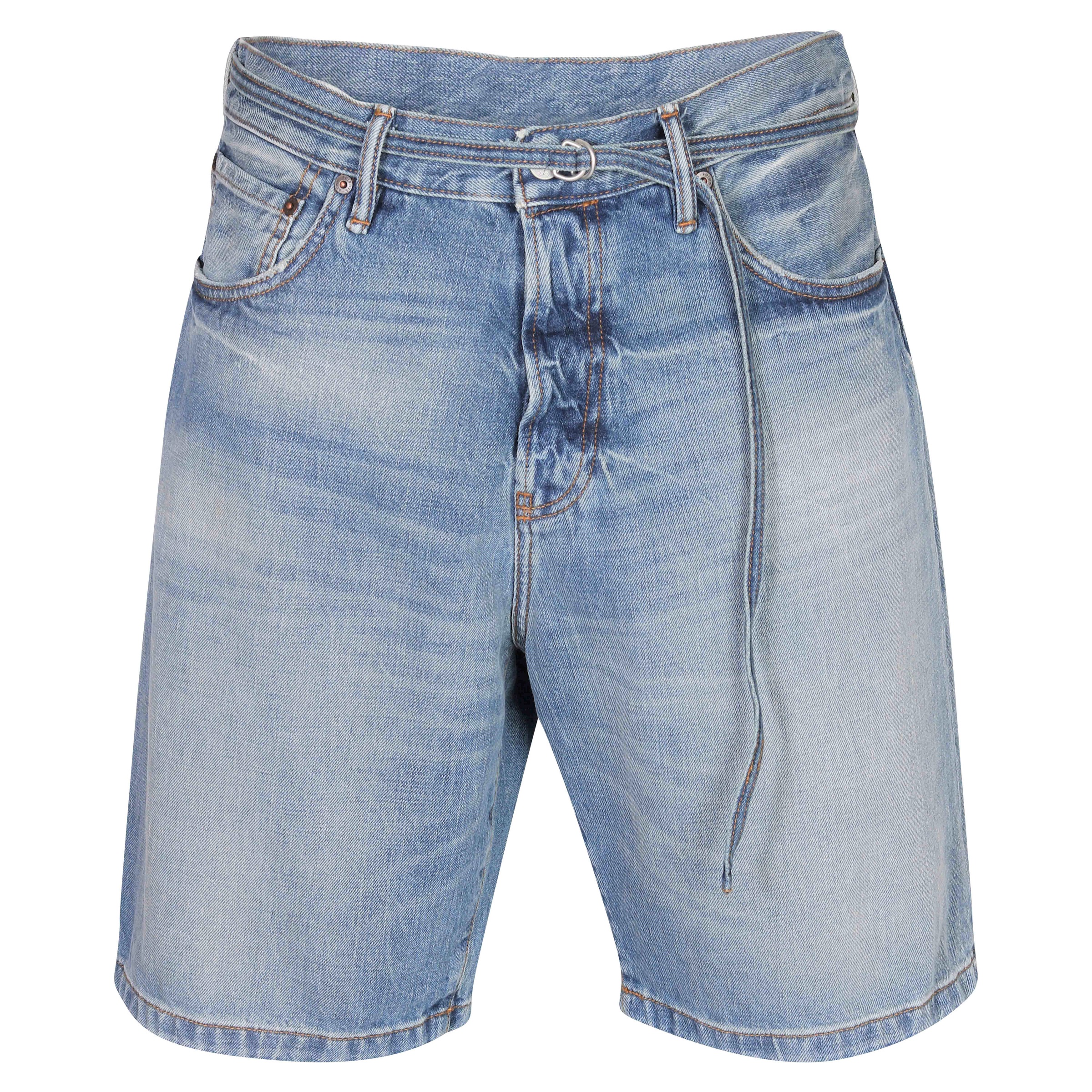 Acne Studios Denim Shorts in Mid Blue