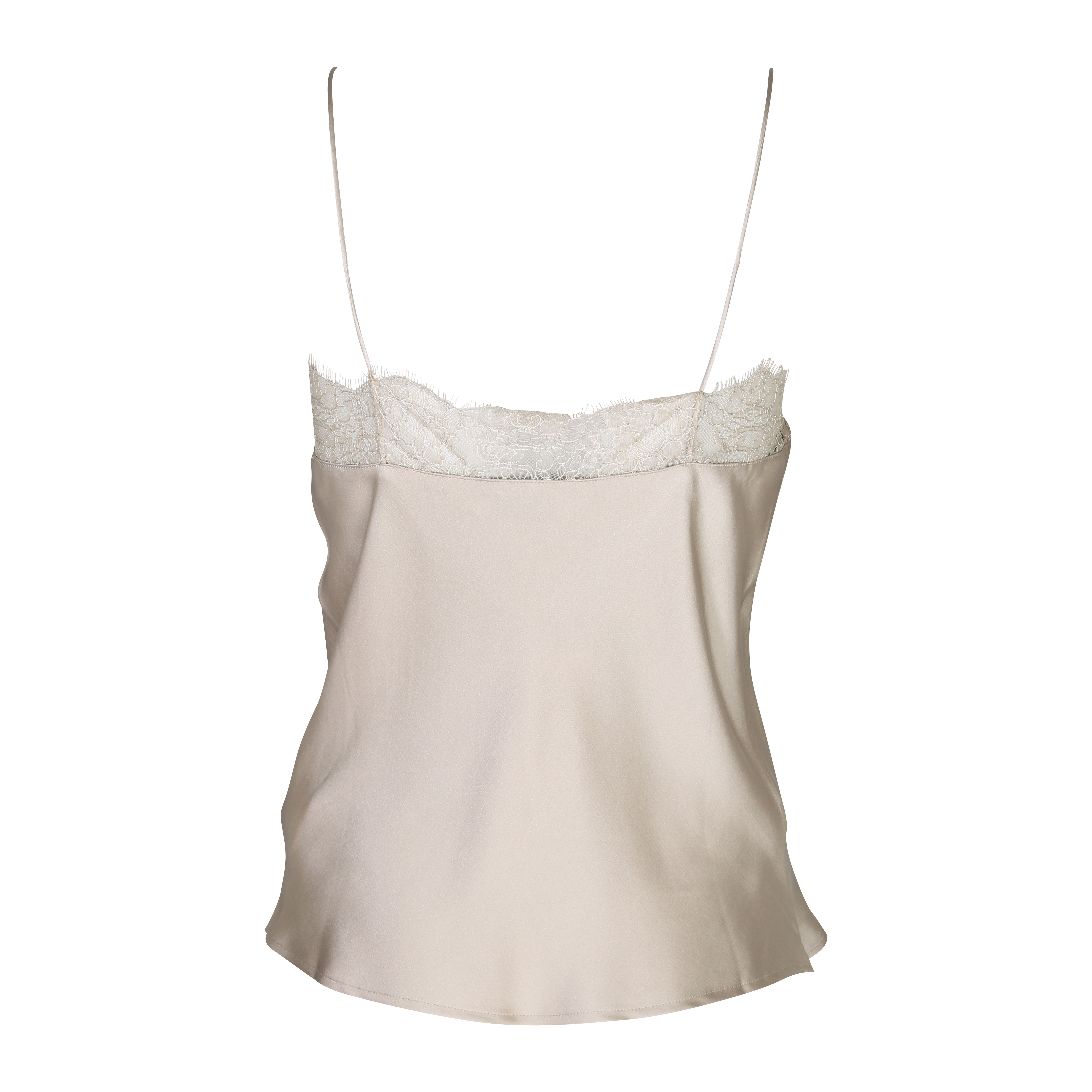 Anine Bing Silk Camisole Remi in Beige M