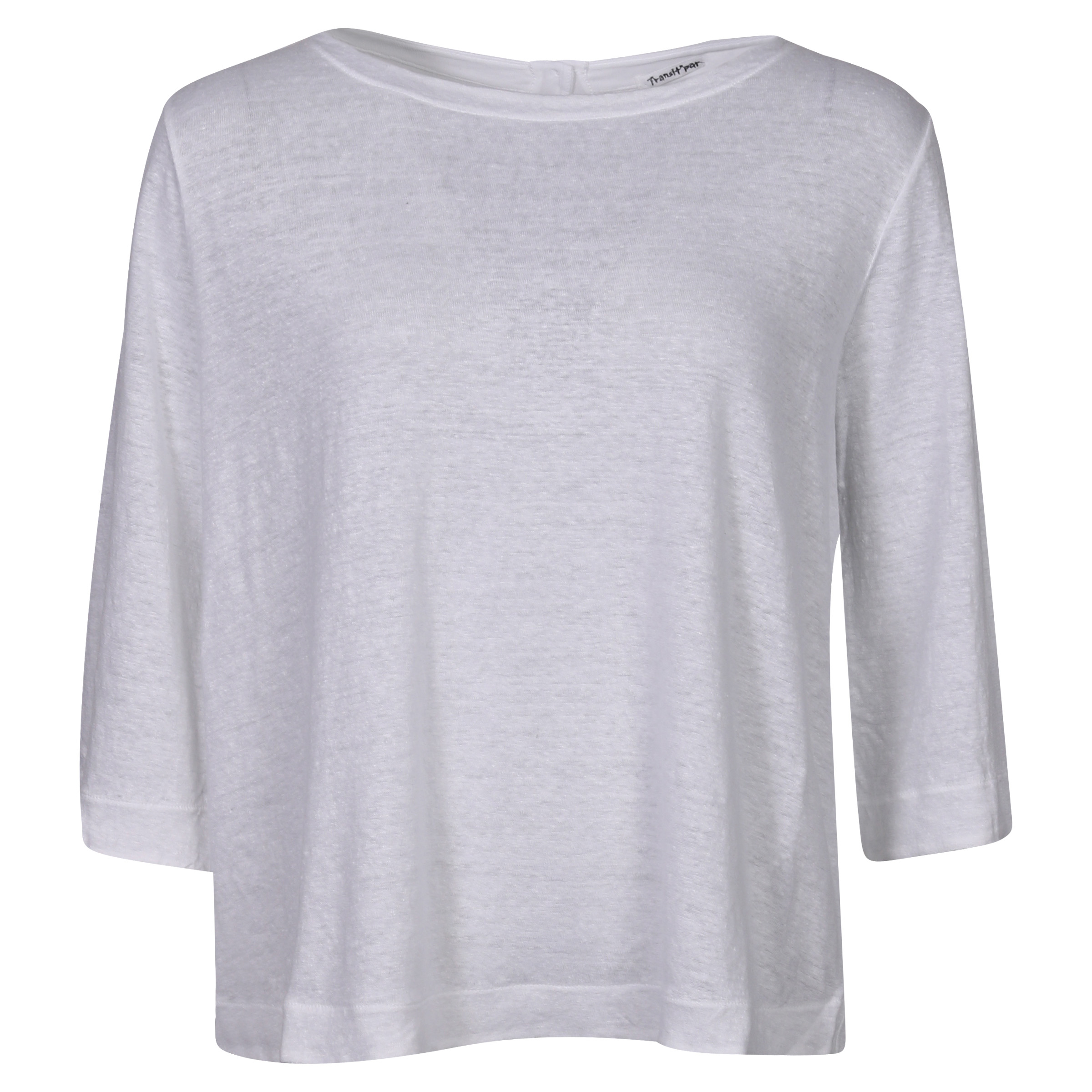 Transit Par Such T-Shirt White Buttoned On The Back