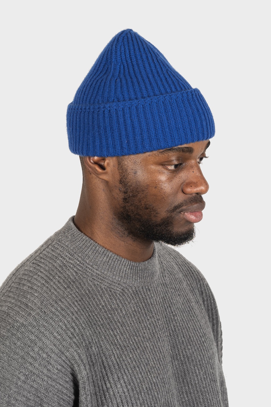 YACAIA Wool/Cashmere Beanie in Royal Blue