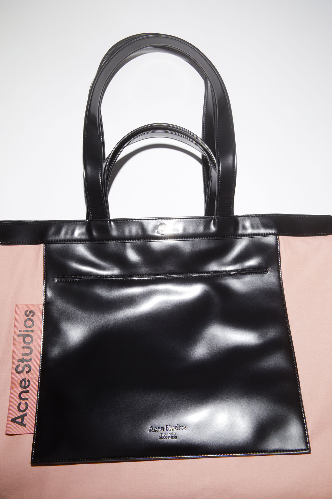 ACNE STUDIOS Logo Shopper in Black
