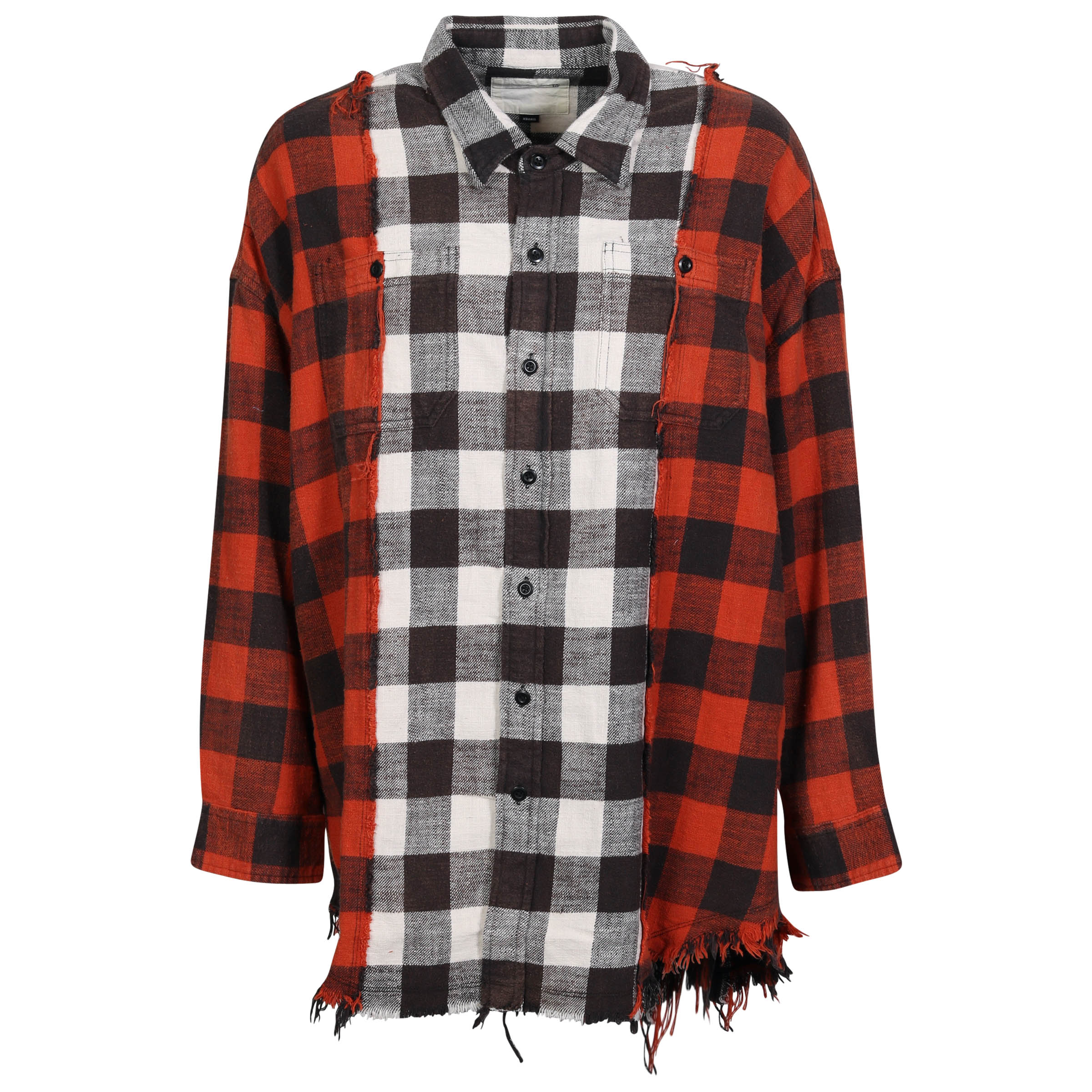 R13 Multi Plaid Shirt M