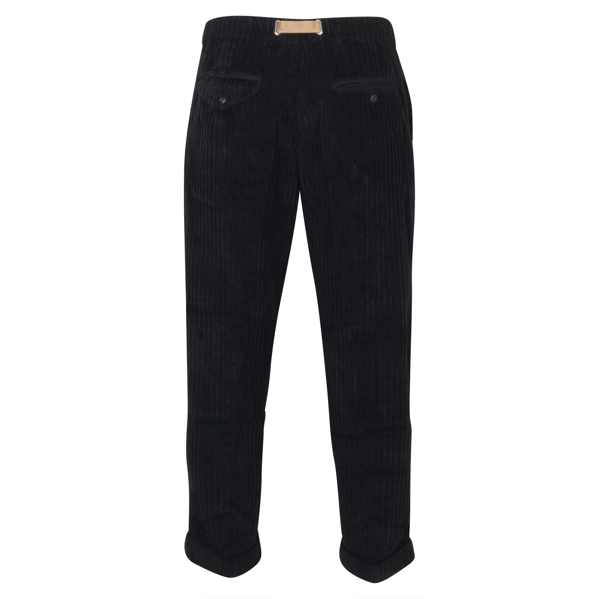 White Sand Corduroy Pants Black