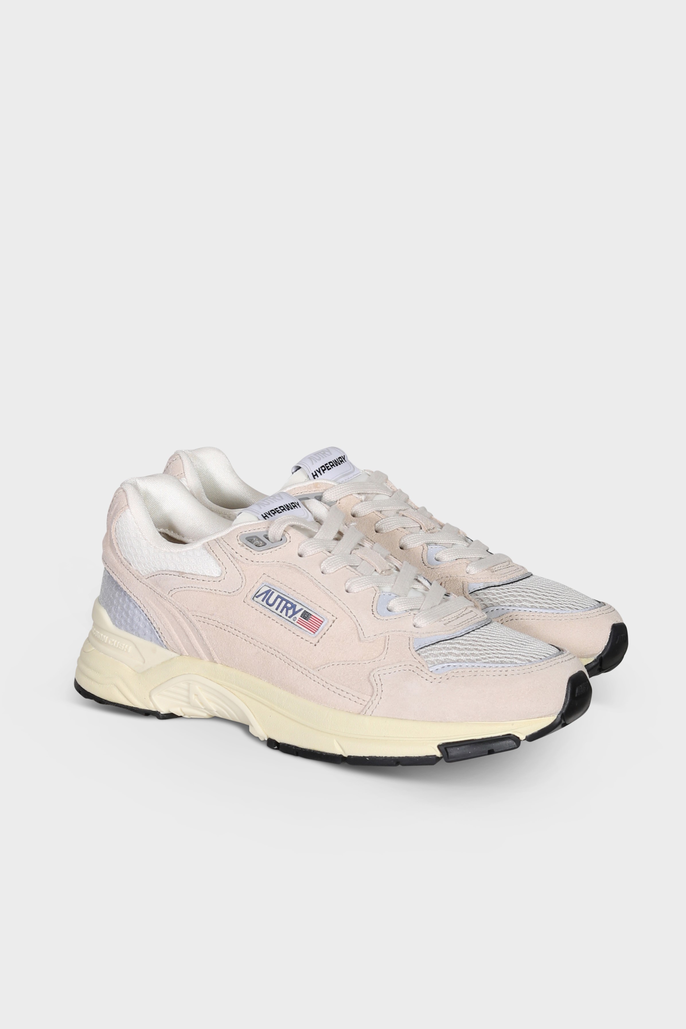 AUTRY ACTION SHOES Hyperway in Suede/Mesh/Sand/Silver