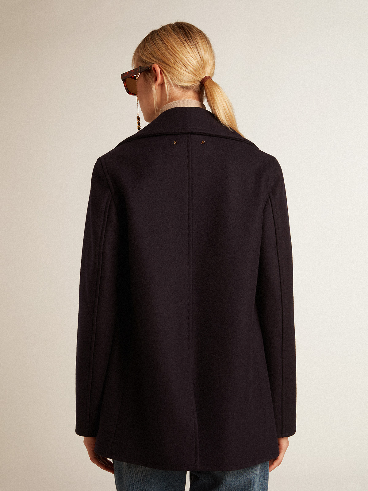 GOLDEN GOOSE Peacoat in Navy