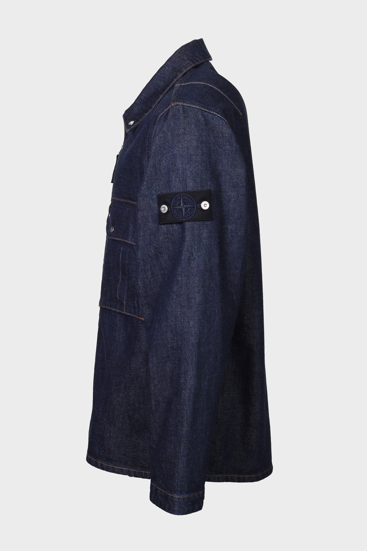 STONE ISLAND Jeans Overshirt in Rinse Indigo